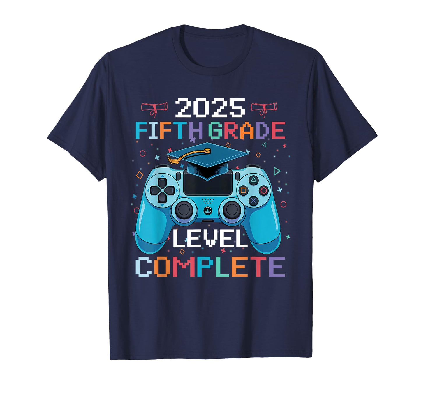 5th Grade Level Complete Video Gamer Boy Graduation T-Shirt