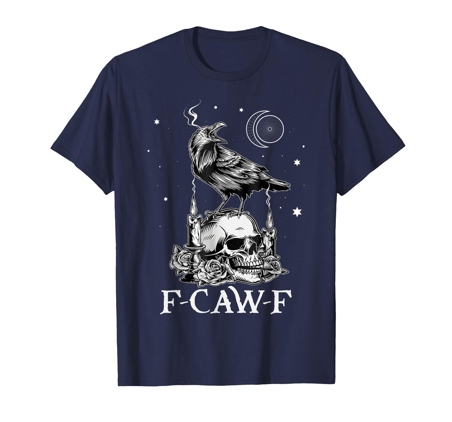 Funny F-CAW-F Raven Tarot Gothic Halloween F CAW F FCWF T-Shirt