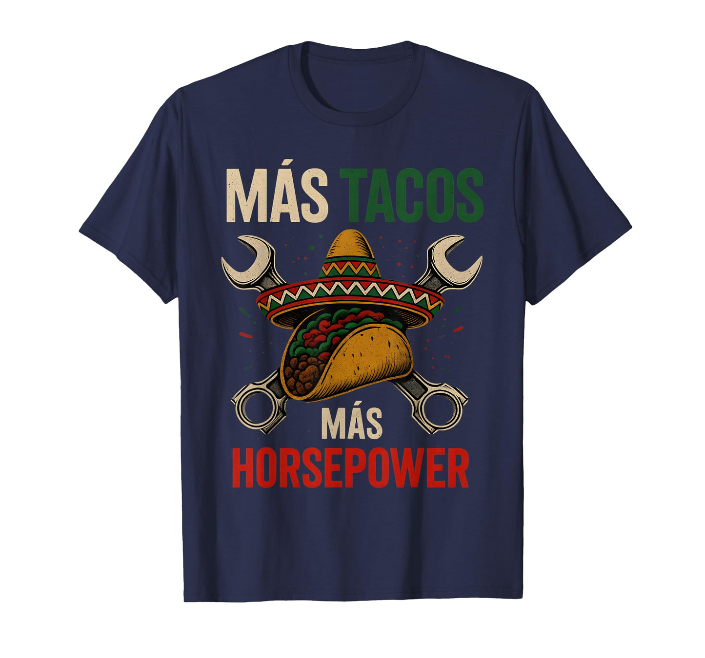 Mechanic Work Car Guy Garage Tuning Piston Engine Mexican T-Shirt