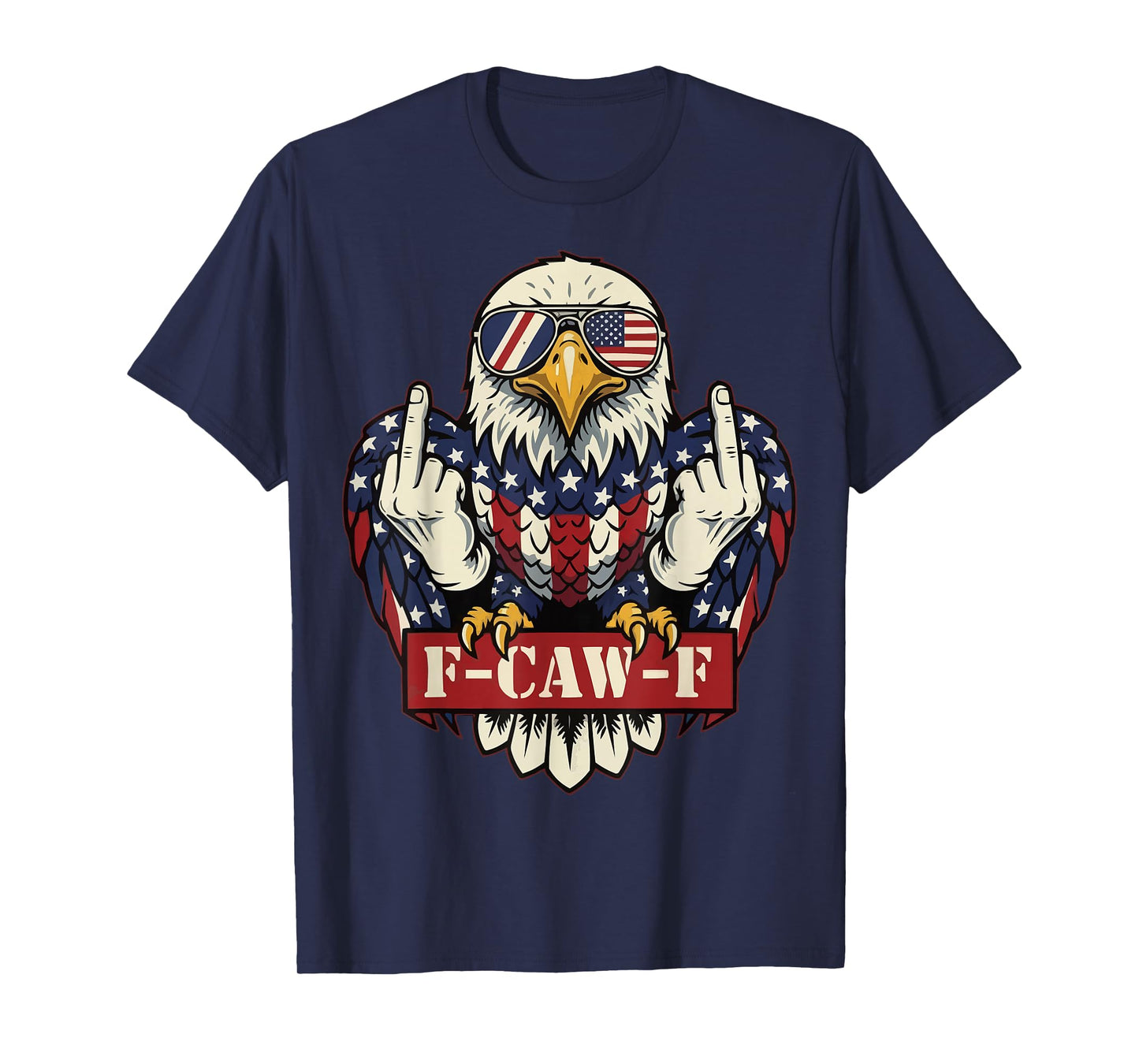 F-CAW-F Dark Humor Graphic Meme Funny Black Tee T-Shirt