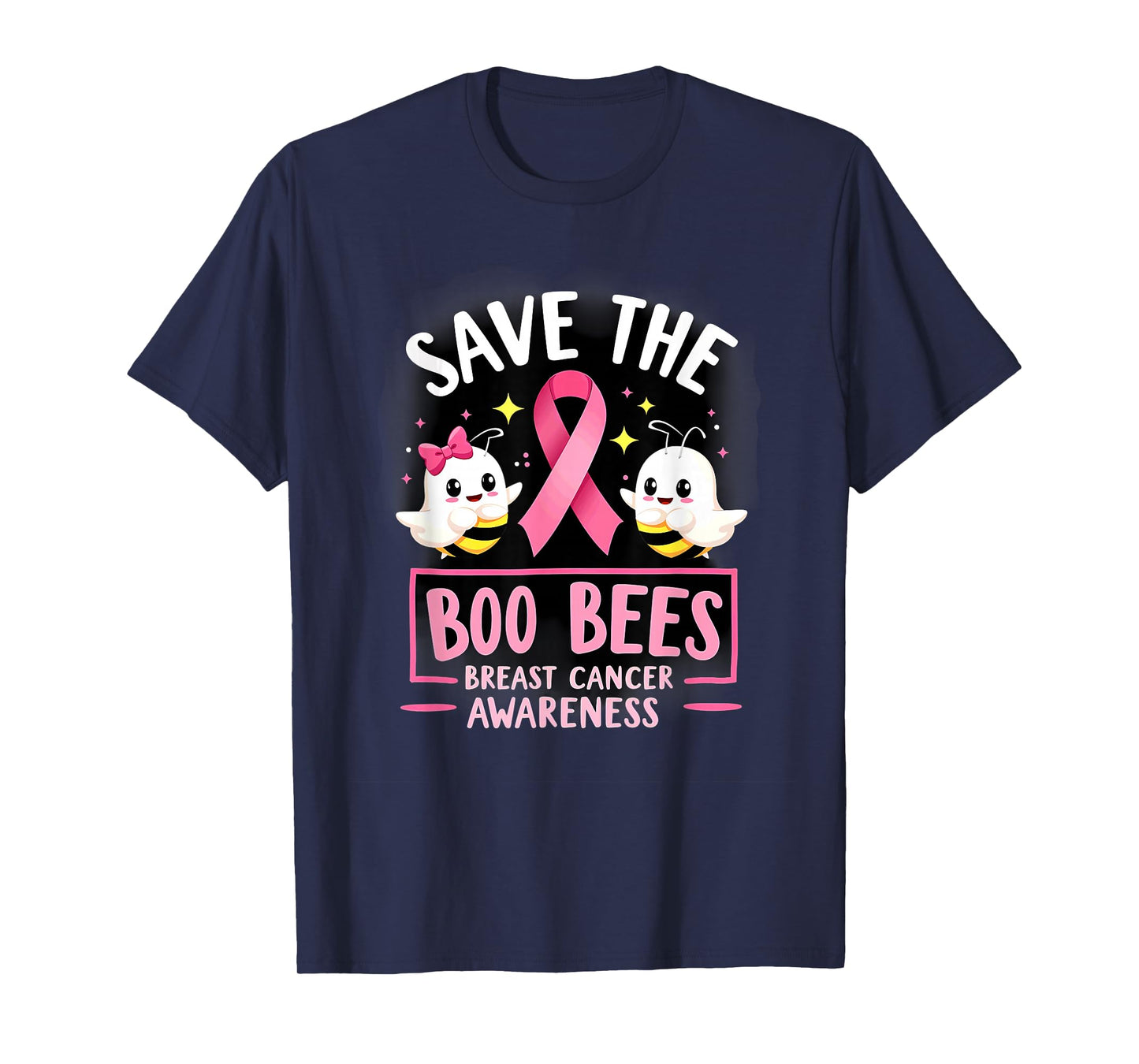 Save The Boo Bees Breast Cancer Women Halloween T-Shirt
