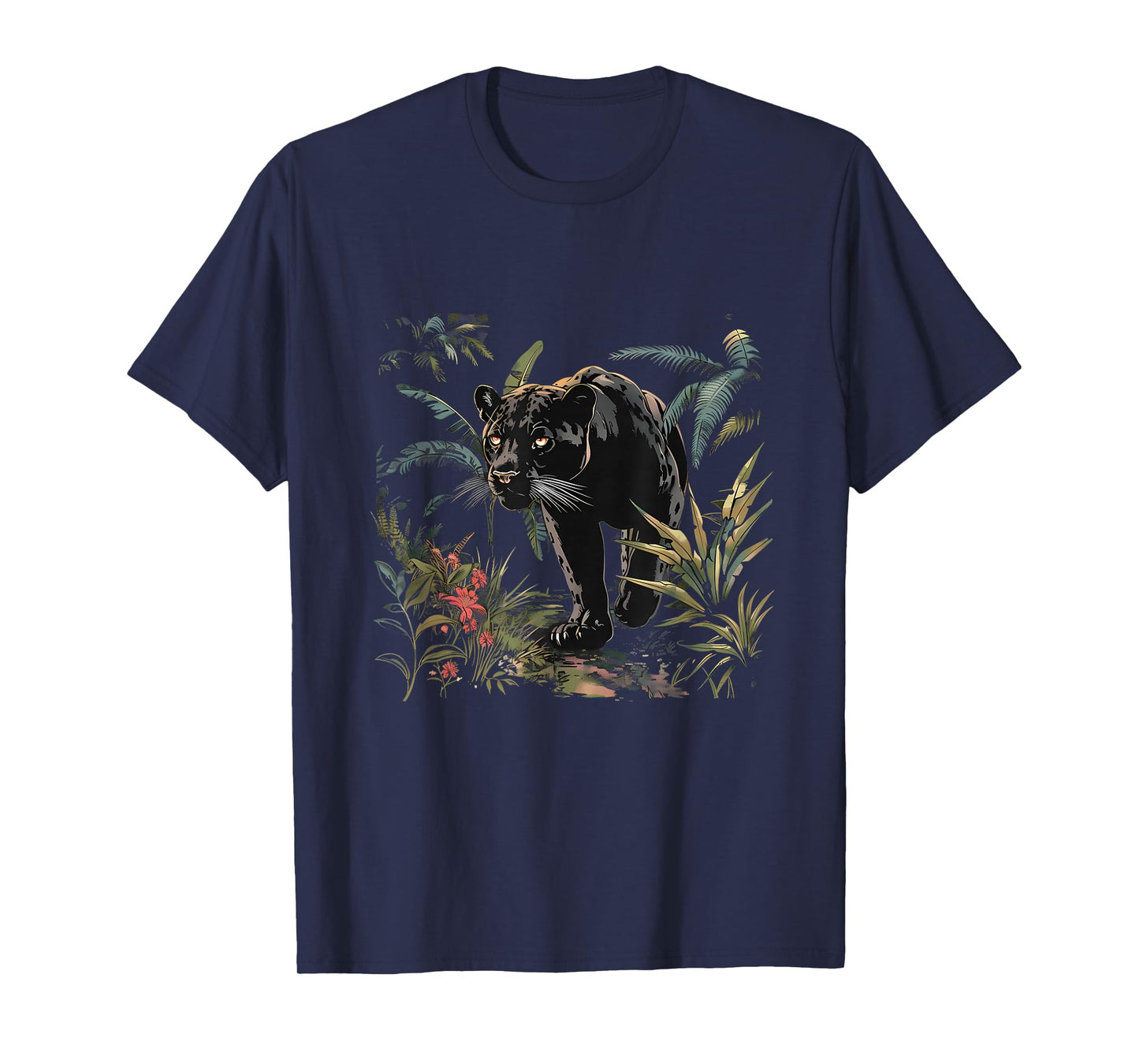 Panther Wildlife Nature Jungle Animal Art Panther Lover T-Shirt