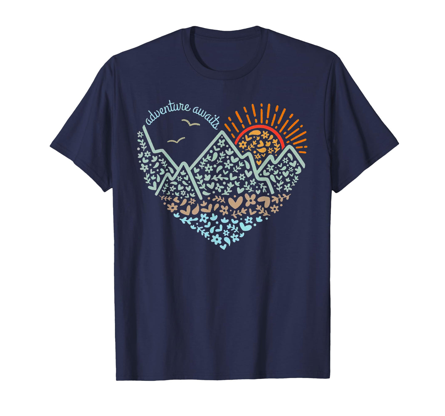 Adventure Awaits Heart T-Shirt