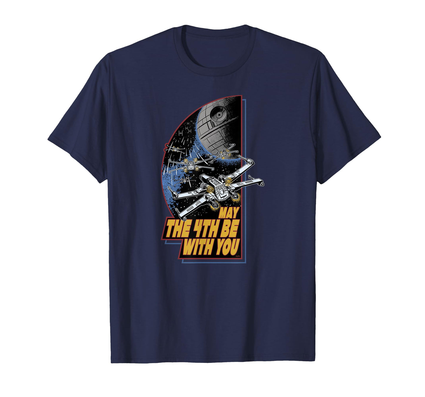 Star Wars Day May the 4th Be With You Vintage Space Battle T-Shirt