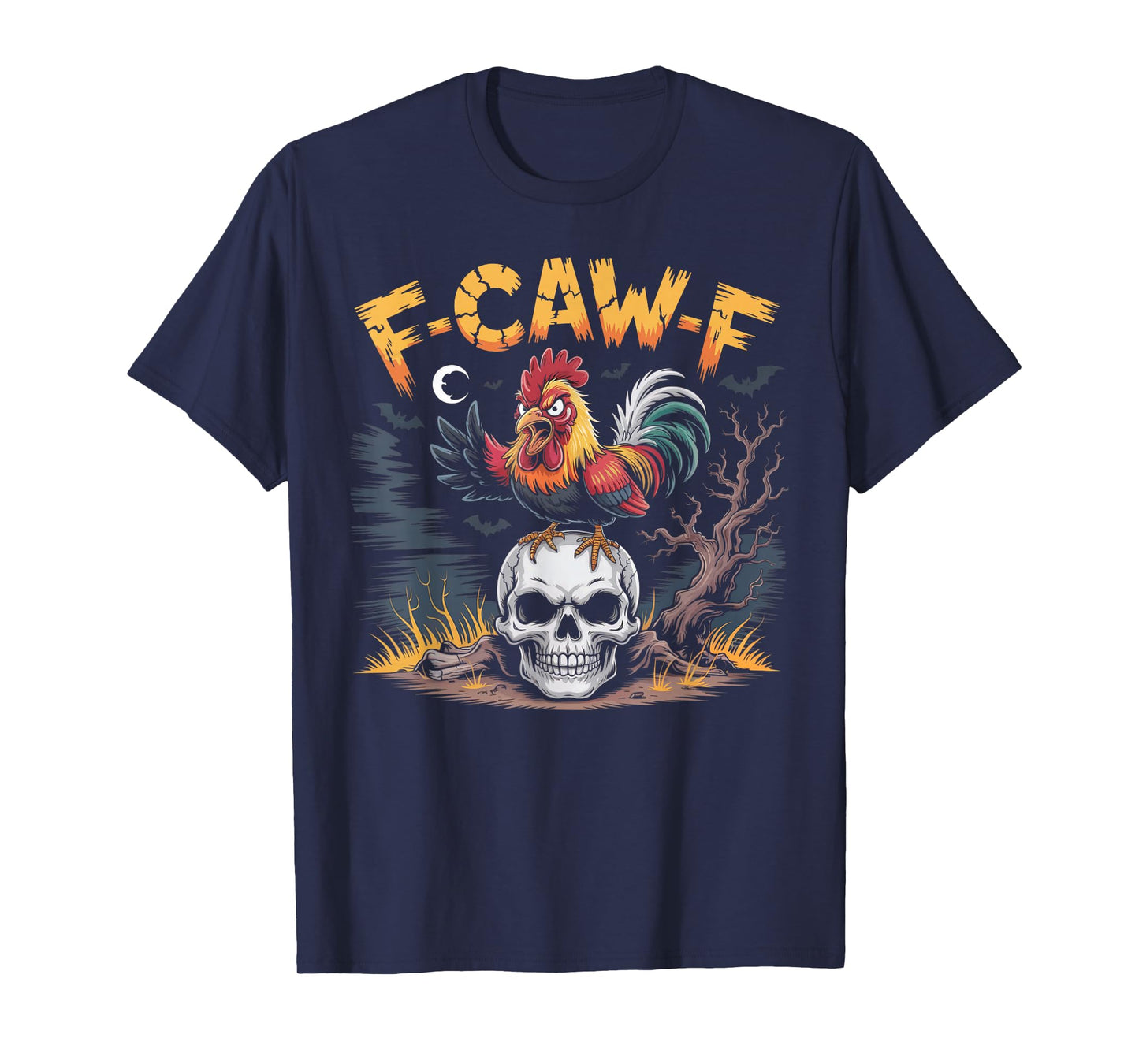 F-Caw-F Funny Chicken Halloween Rooster Meme T-Shirt