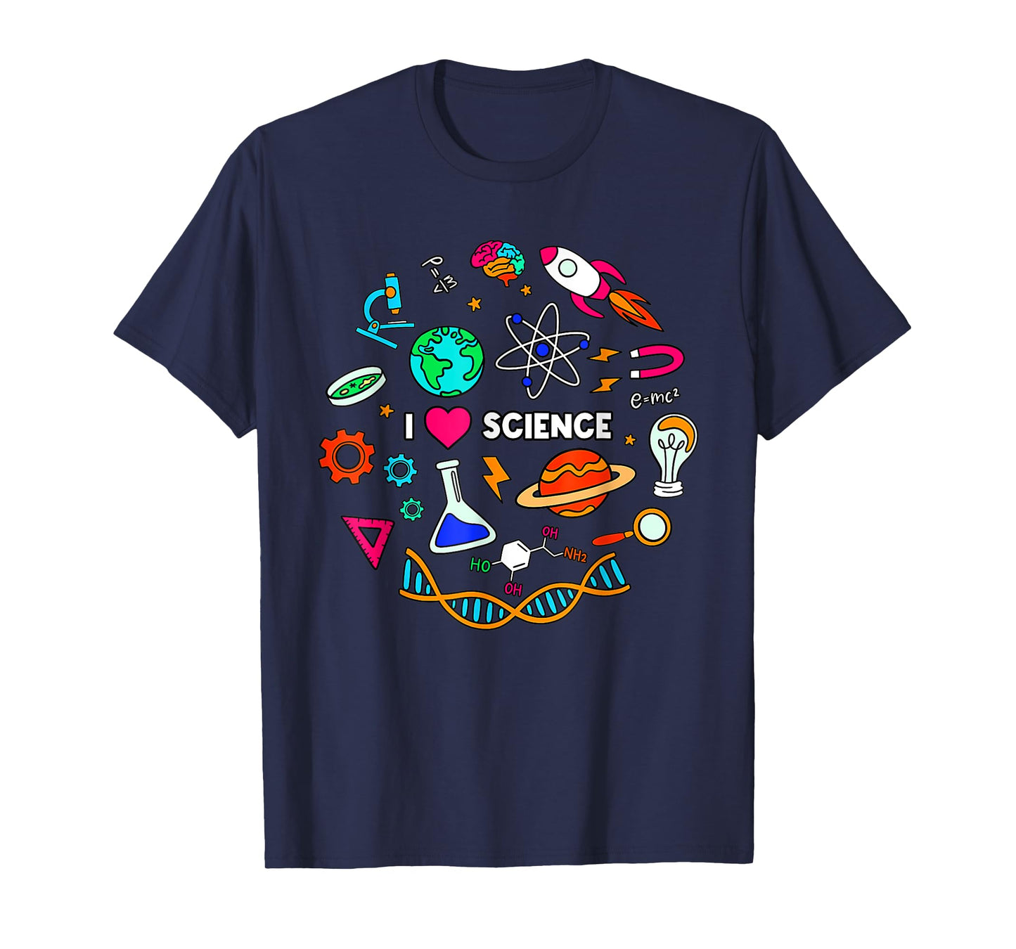 I Love Science Tshirt Kids Science Lovers Gifts Ideas T-Shirt