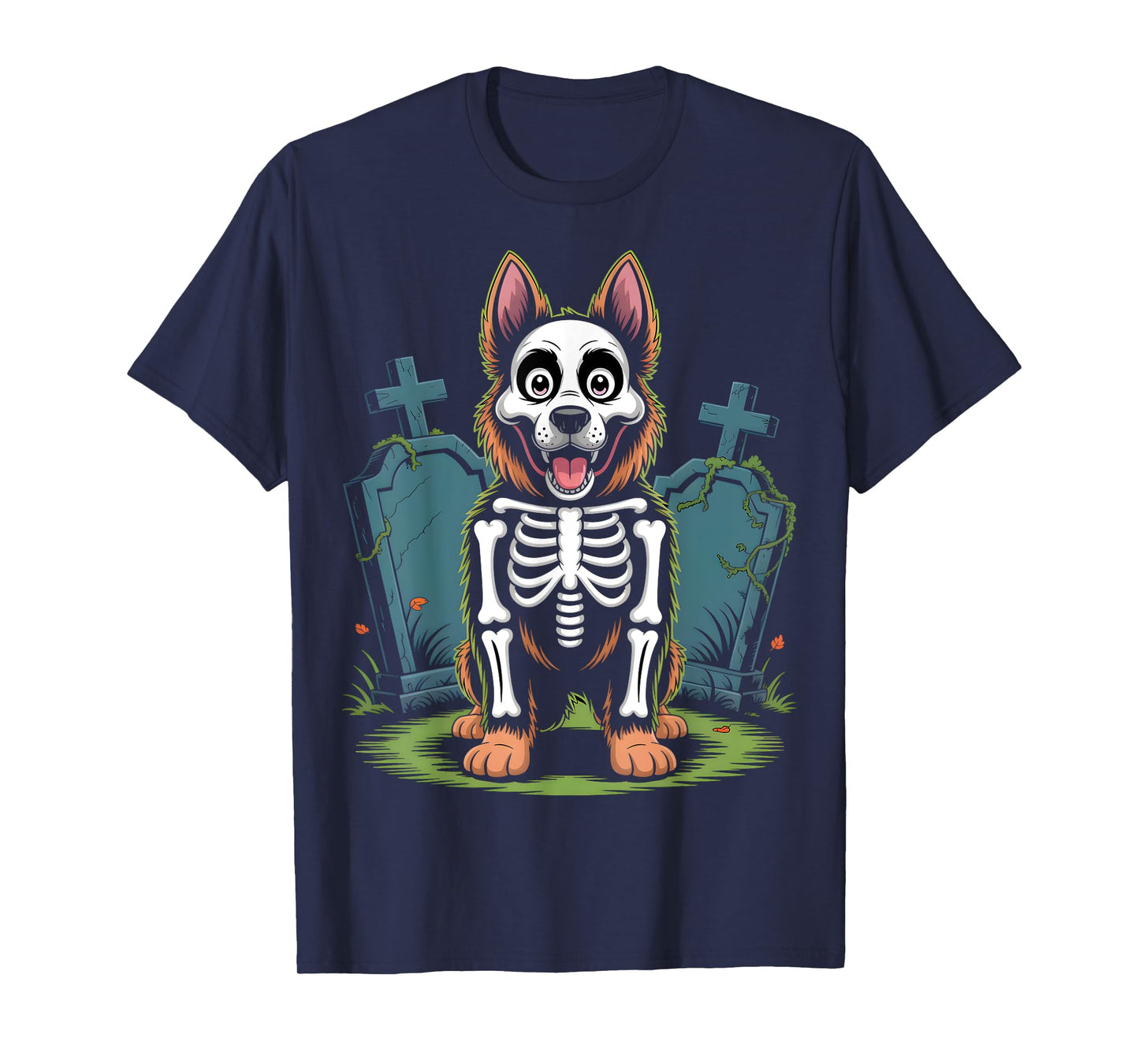 German Shepherd Skeleton Costume T-Shirt