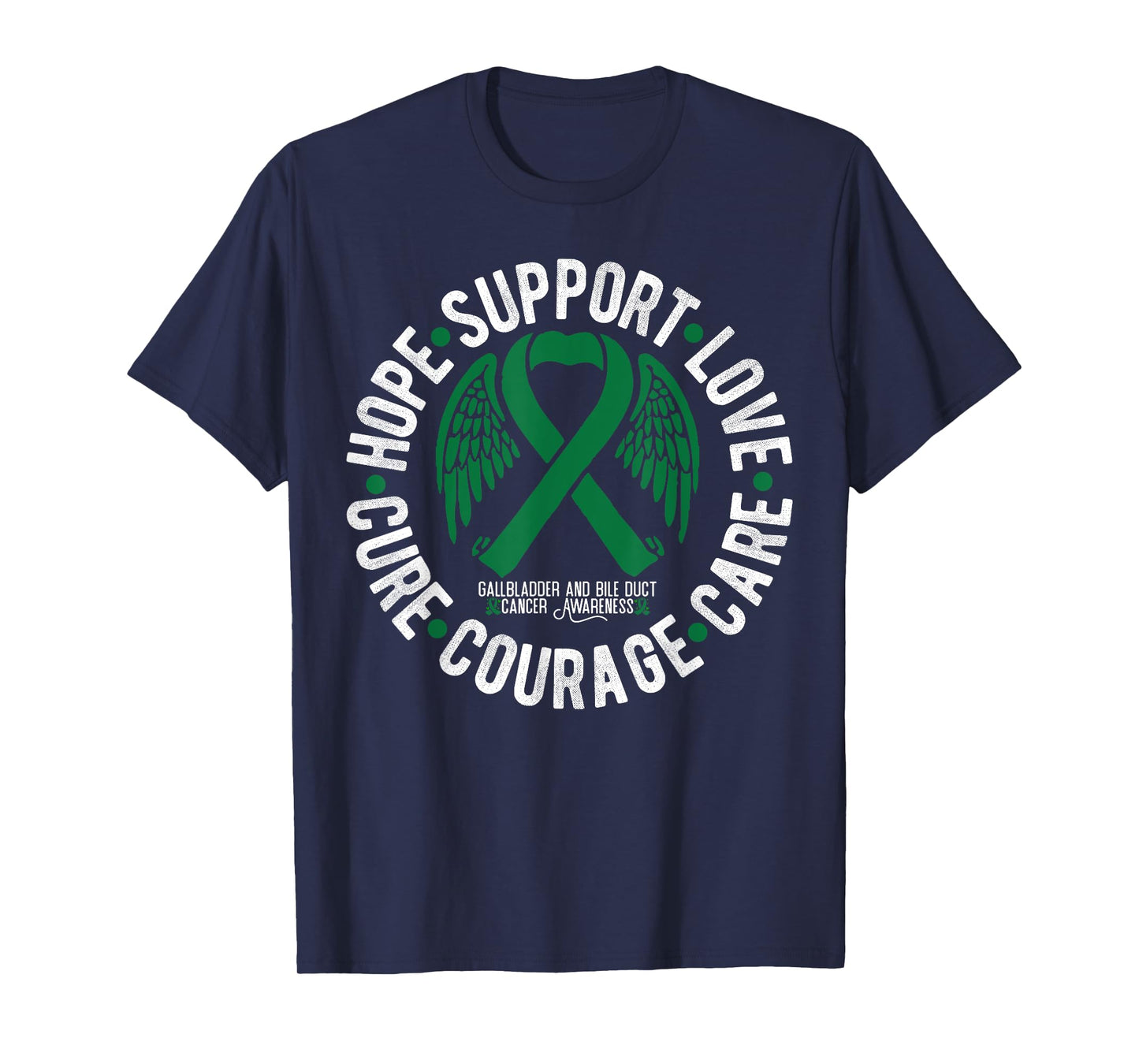 Bile Duct Gallbladder Cancer Awareness Family Support T-Shirt