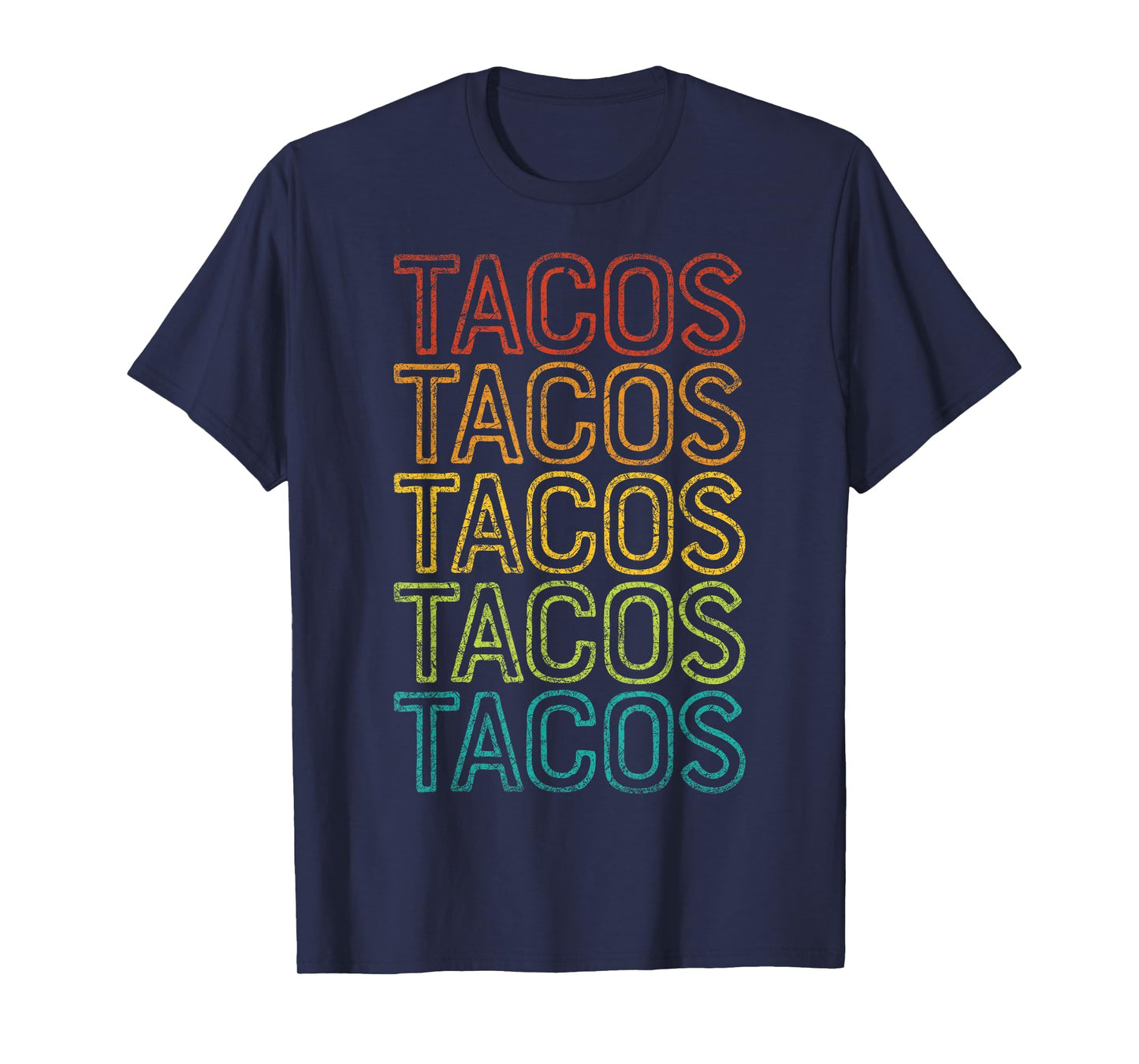 Retro Cinco de Mayo Tacos Taco Tuesday Vintage Mexican Food T-Shirt