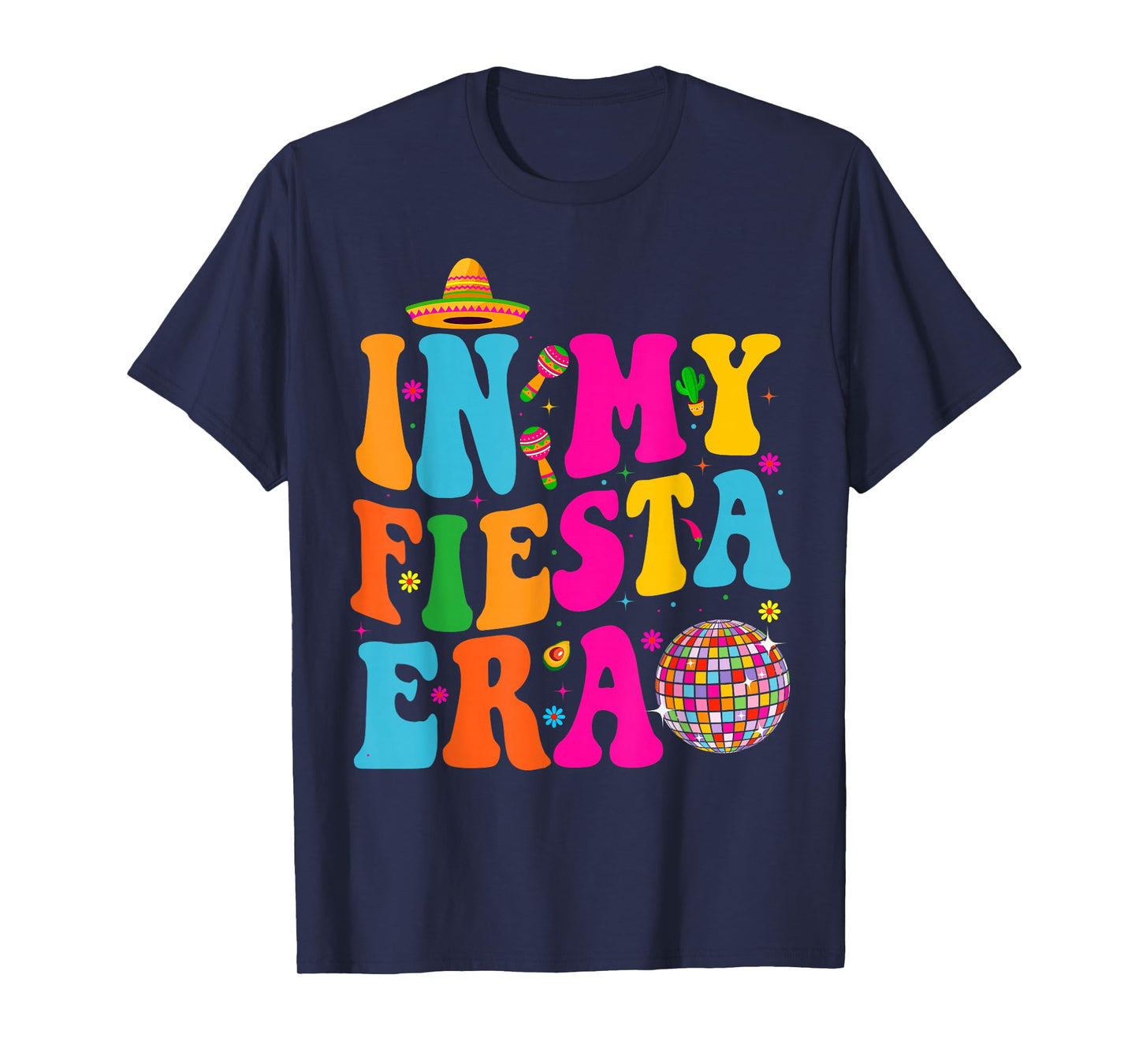 In My Fiesta Era Retro Cinco De Mayo Shirts For Women T-Shirt