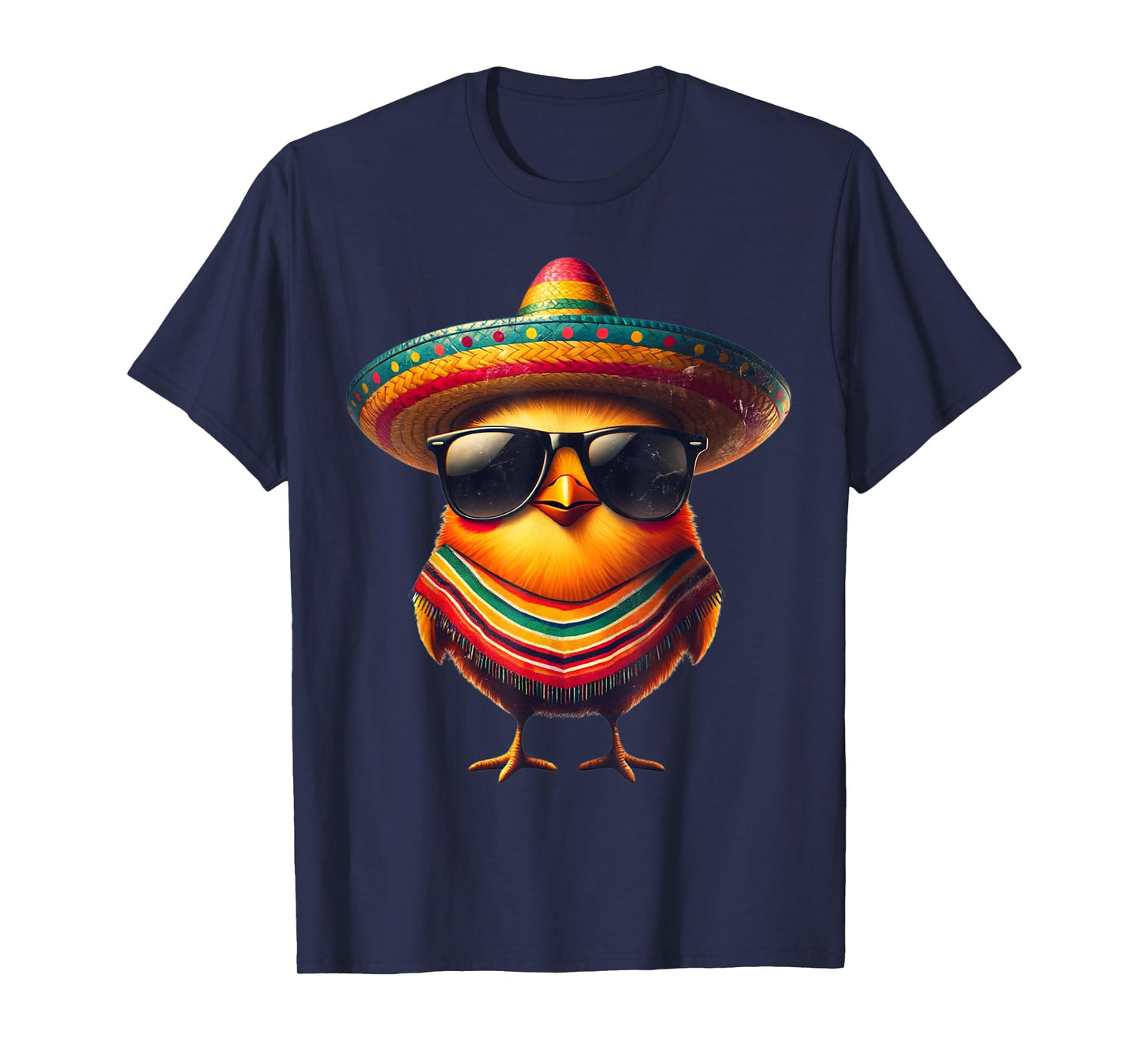 Rooster Mexican Cinco de Mayo Chicken Lover Funny T-Shirt