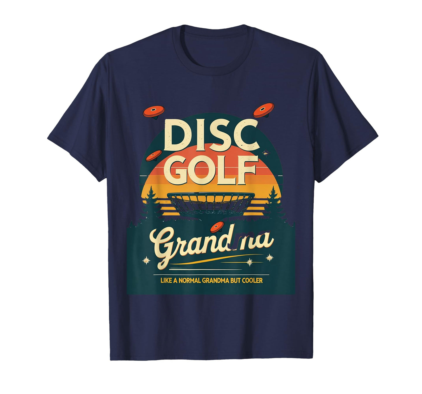 Disc Golf Grandma Midnight Drive T-Shirt