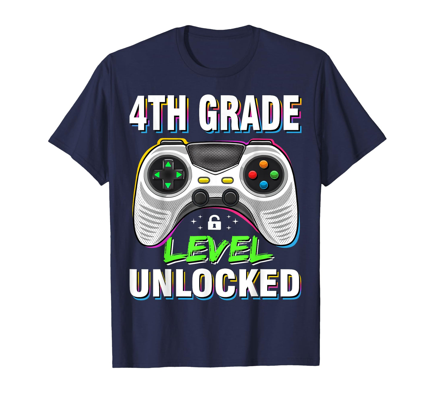 Boys First Day Of 4th Grade Shirt Kids Gaming Back To School T-Shirt