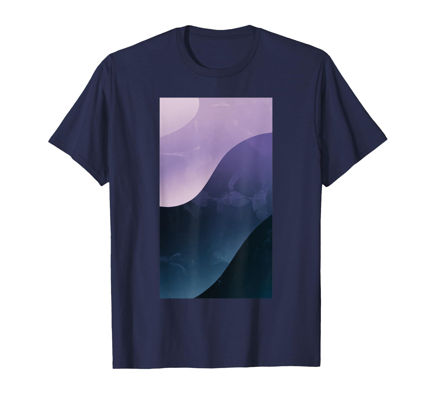 Grunge Light Abstract Pattern Wave Gradient T-Shirt