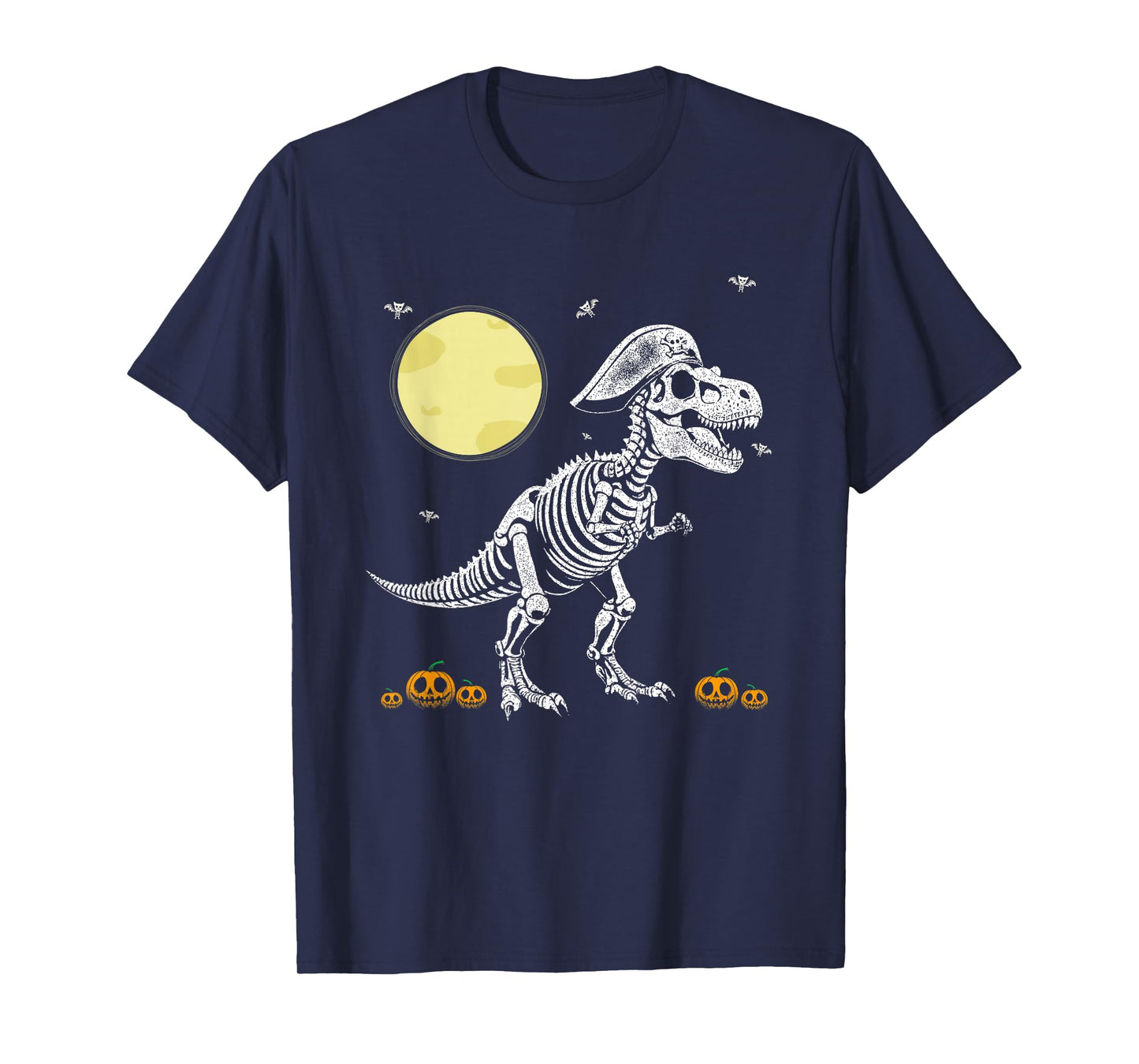 Skeleton t-rex Dinosaur for Halloween Spooky Parties T-Shirt