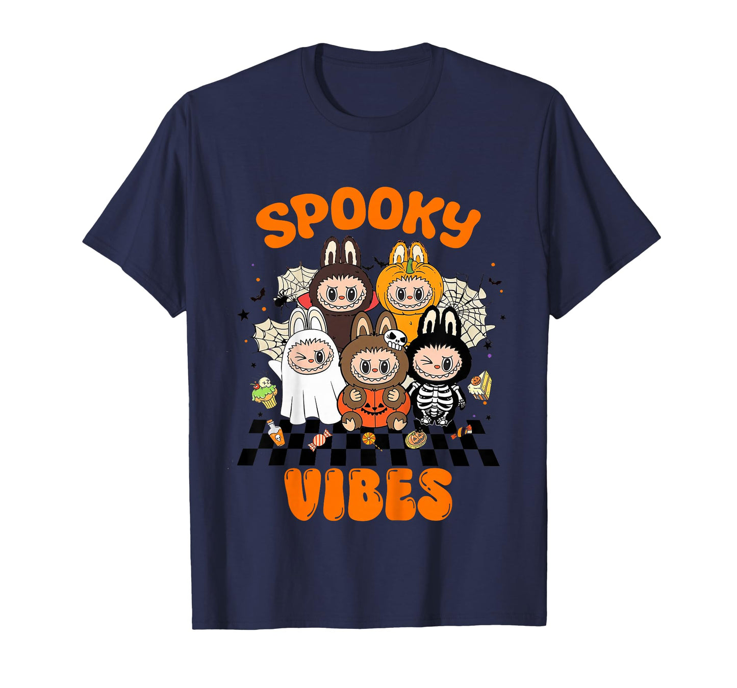 Kids Funny Halloween Pumpkin Ghost Skeleton Monster Tees Kids Boy T-Shirt