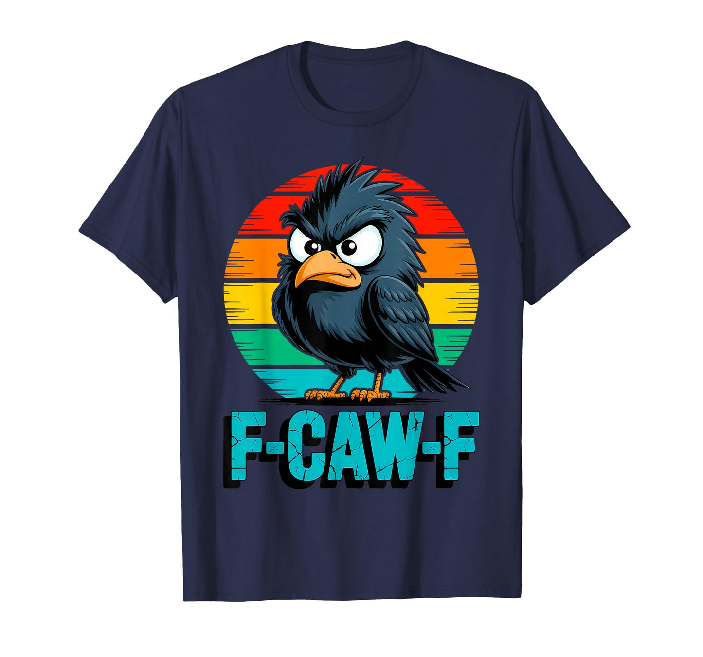 F-Caw-F Little Crow Gothic Raven Funny Halloween T-Shirt