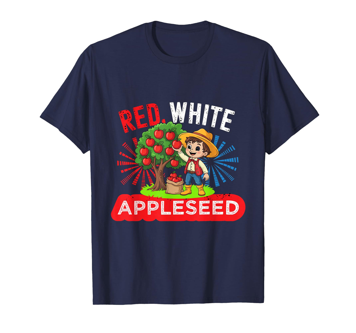 Johnny Appleseed Day Costume US September 26th Retro Tree T-Shirt