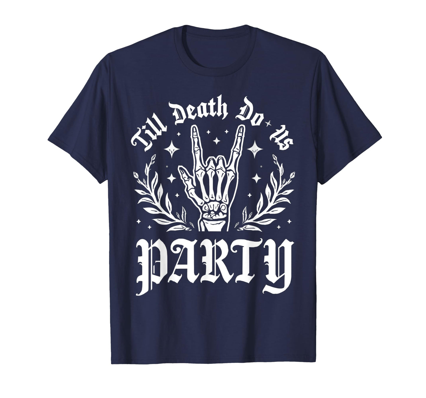 Til Death Do Us Party Retro Halloween Bachelorette Matching T-Shirt
