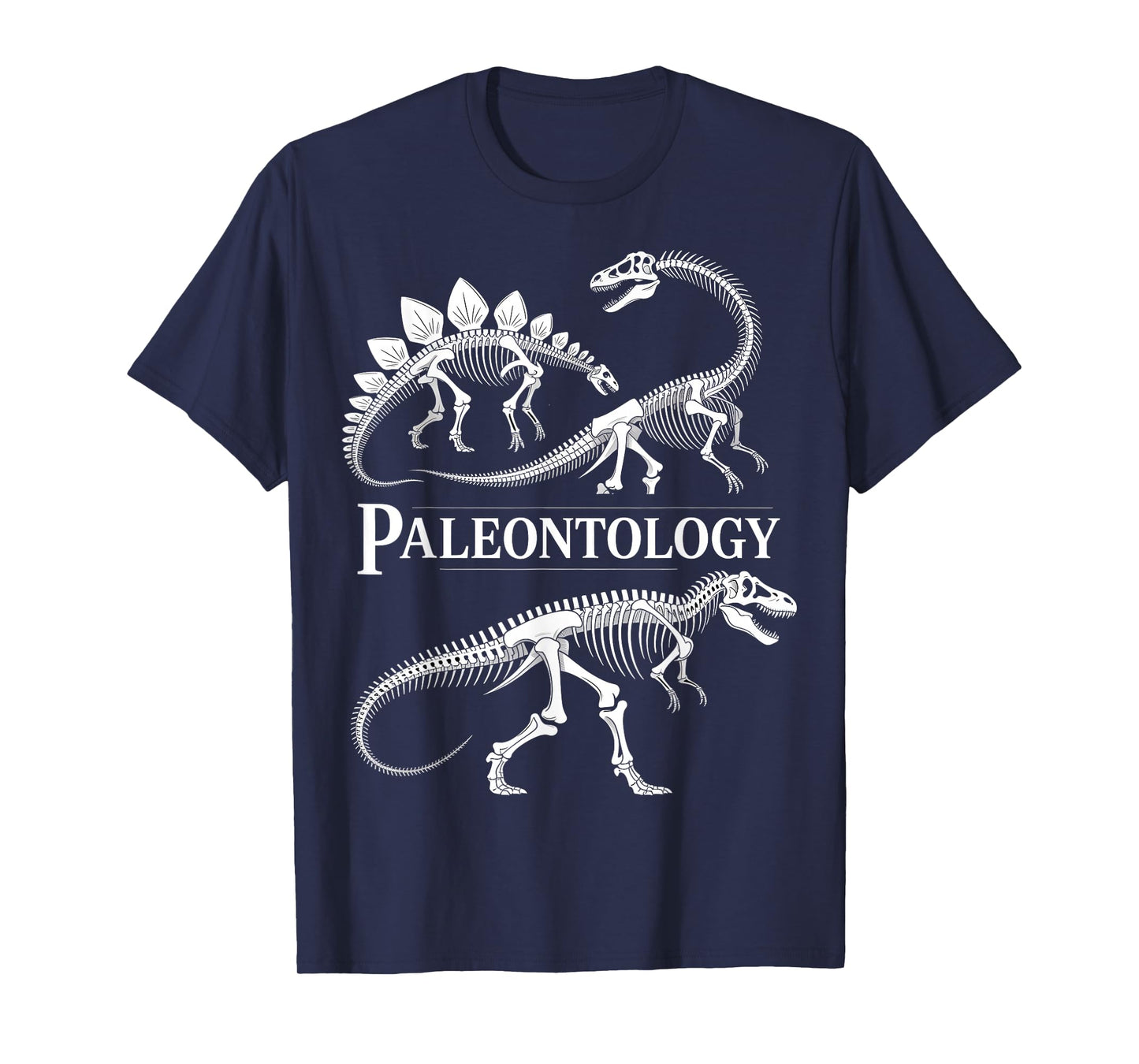 Paleontology Dinosaur Skeleton Fossil Study Science T-Shirt