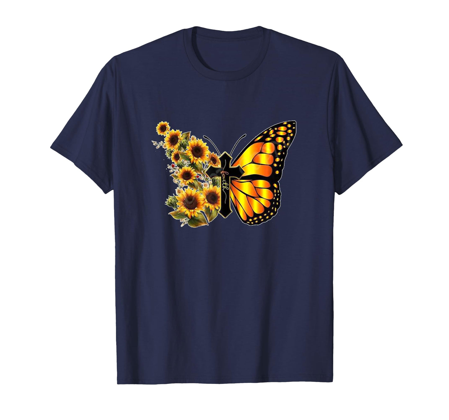 Sunflower Butterfly Faith T-Shirt