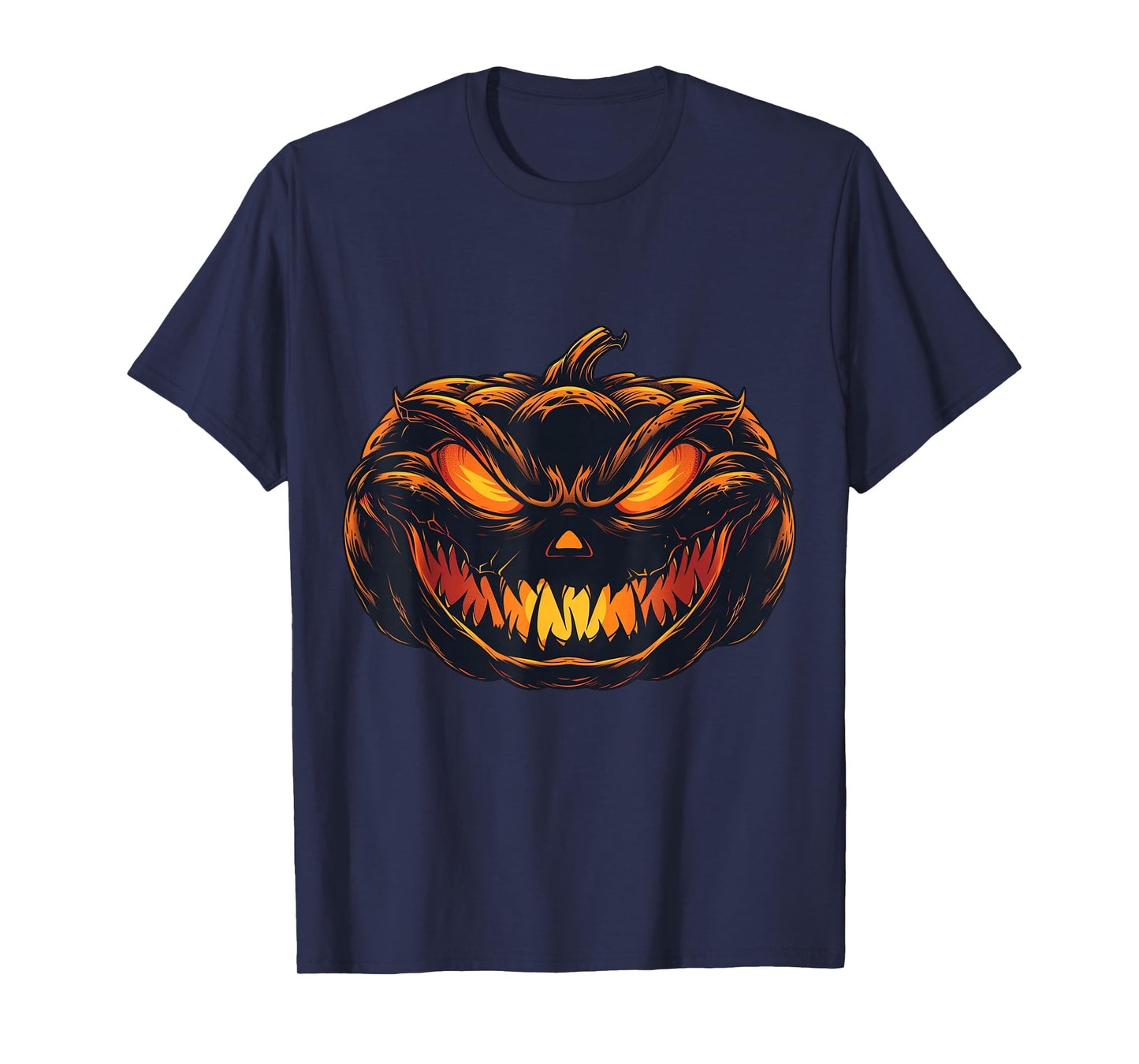 Evil Jack-O-Lantern Face Halloween Pumpkin Shirt T-Shirt