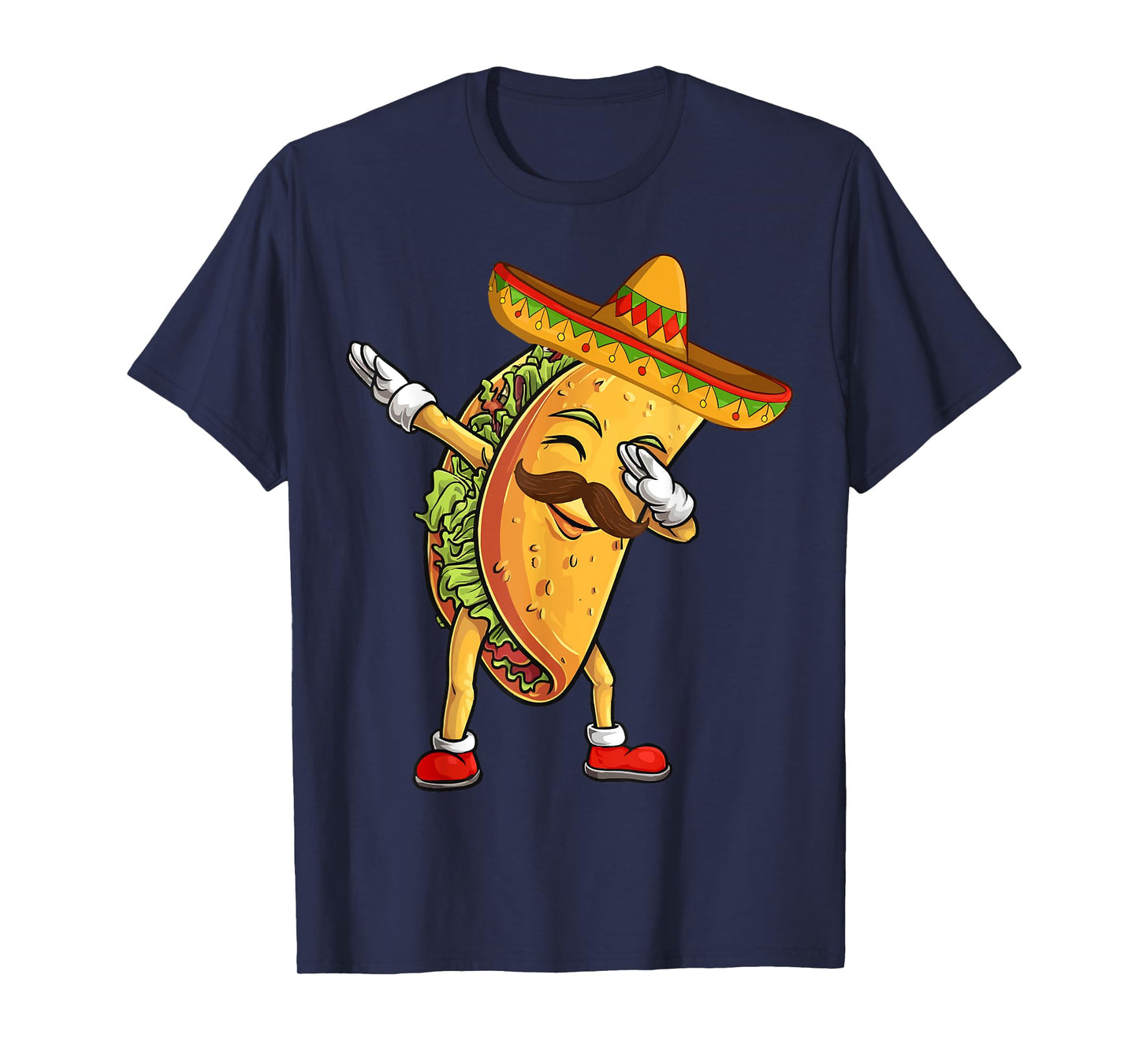 Mexican Boy Dabbing Taco Poncho Cinco de Mayo Gifts T-Shirt