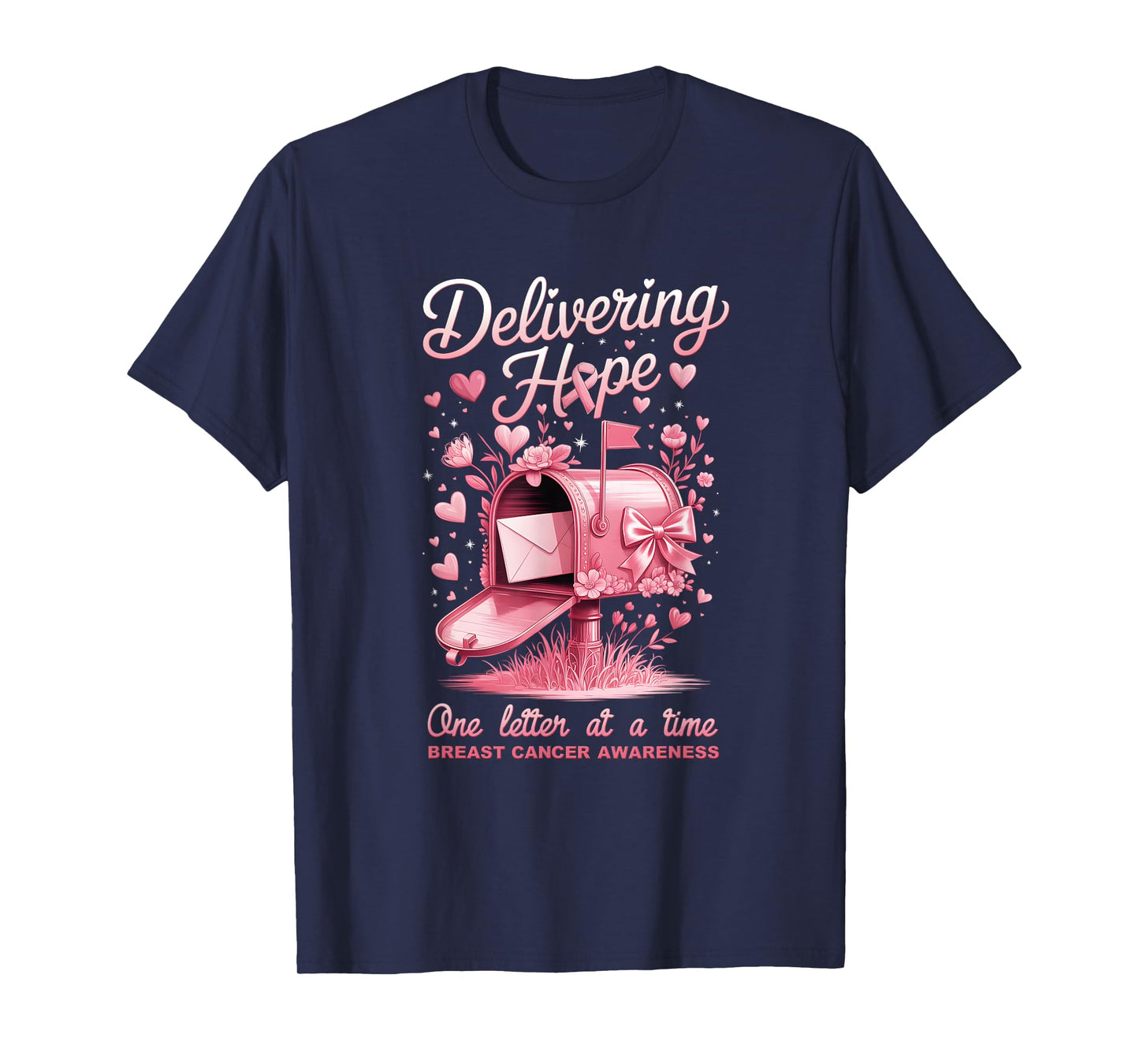 Postal Clerk Breast Cancer Awareness October We Wear Pink T-Shirt