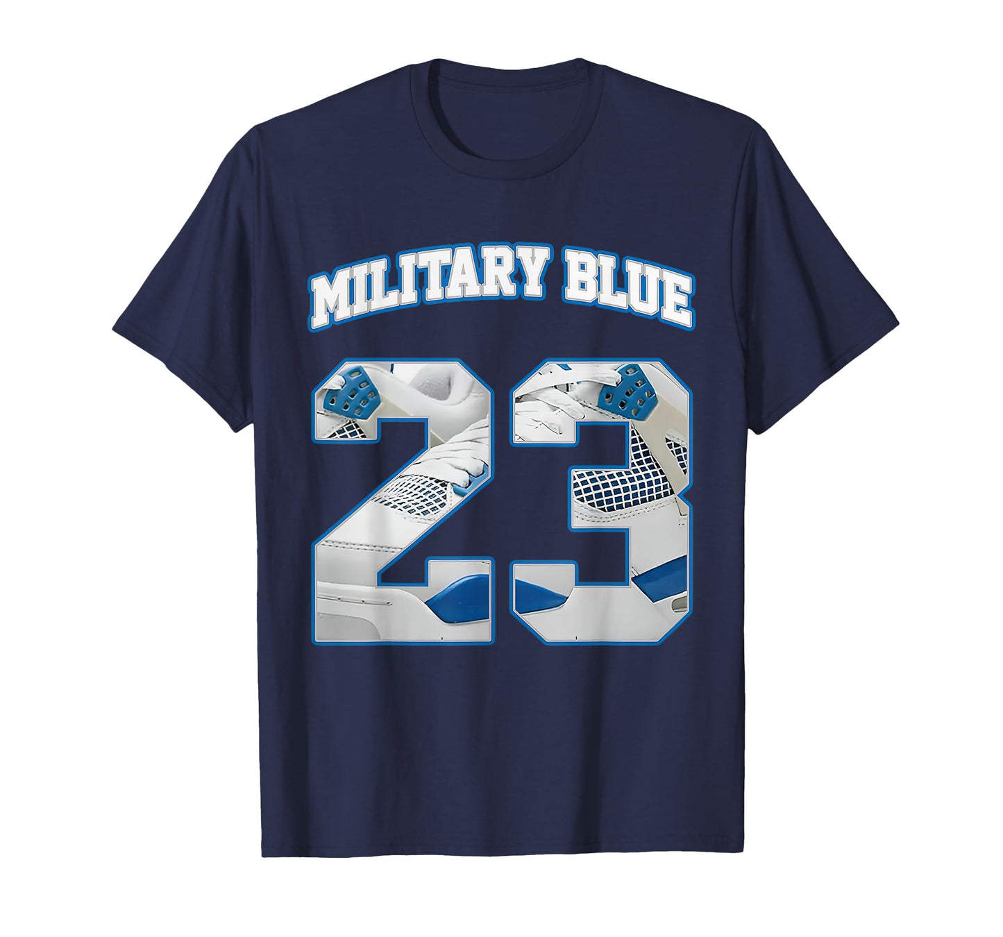 Number 23 Military Blue 4s Loser Lover Matching Tee Retro T-Shirt