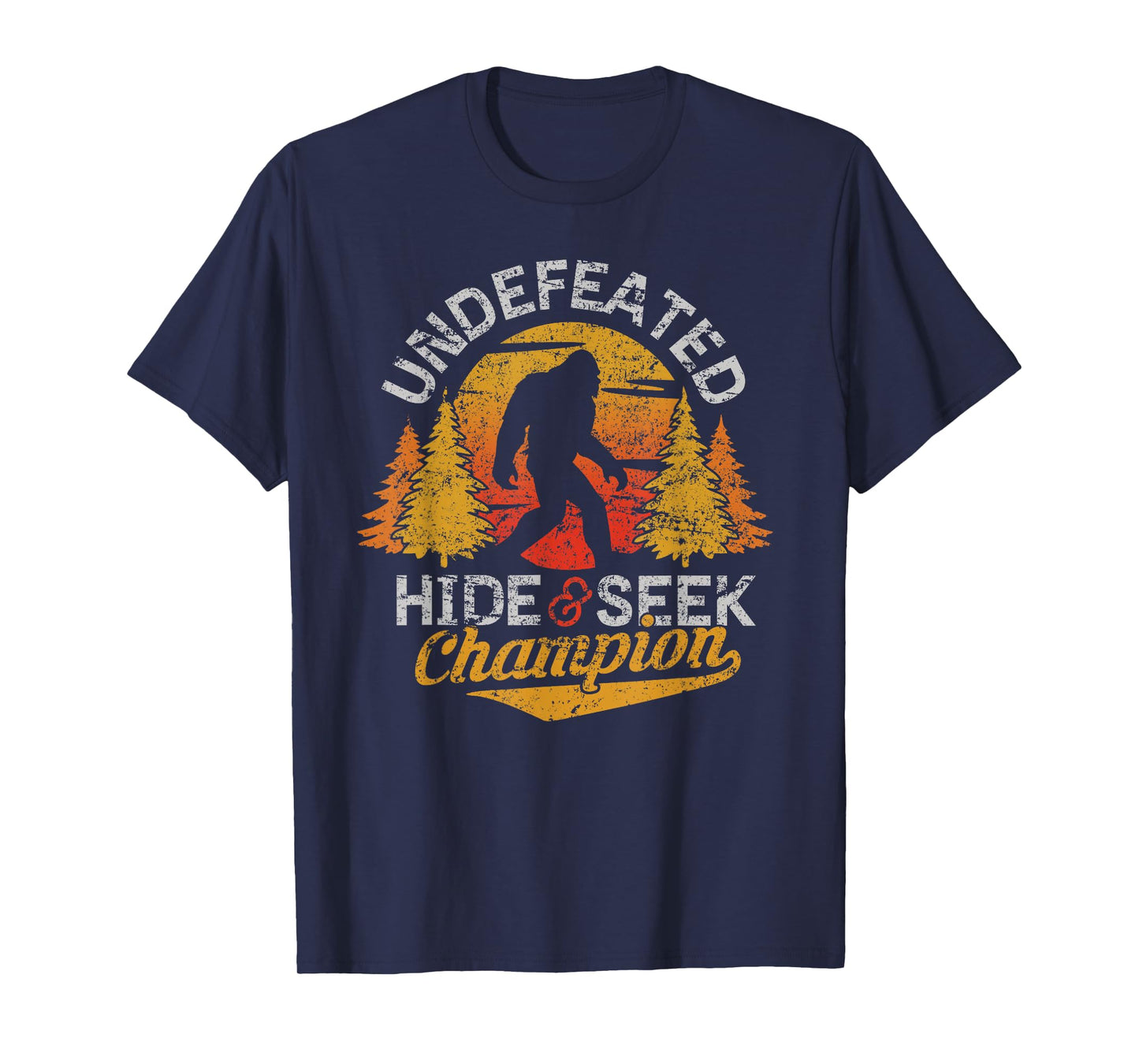 Bigfoot Hide and Seek Champion Shirt Sasquatch Tee Men Kids T-Shirt