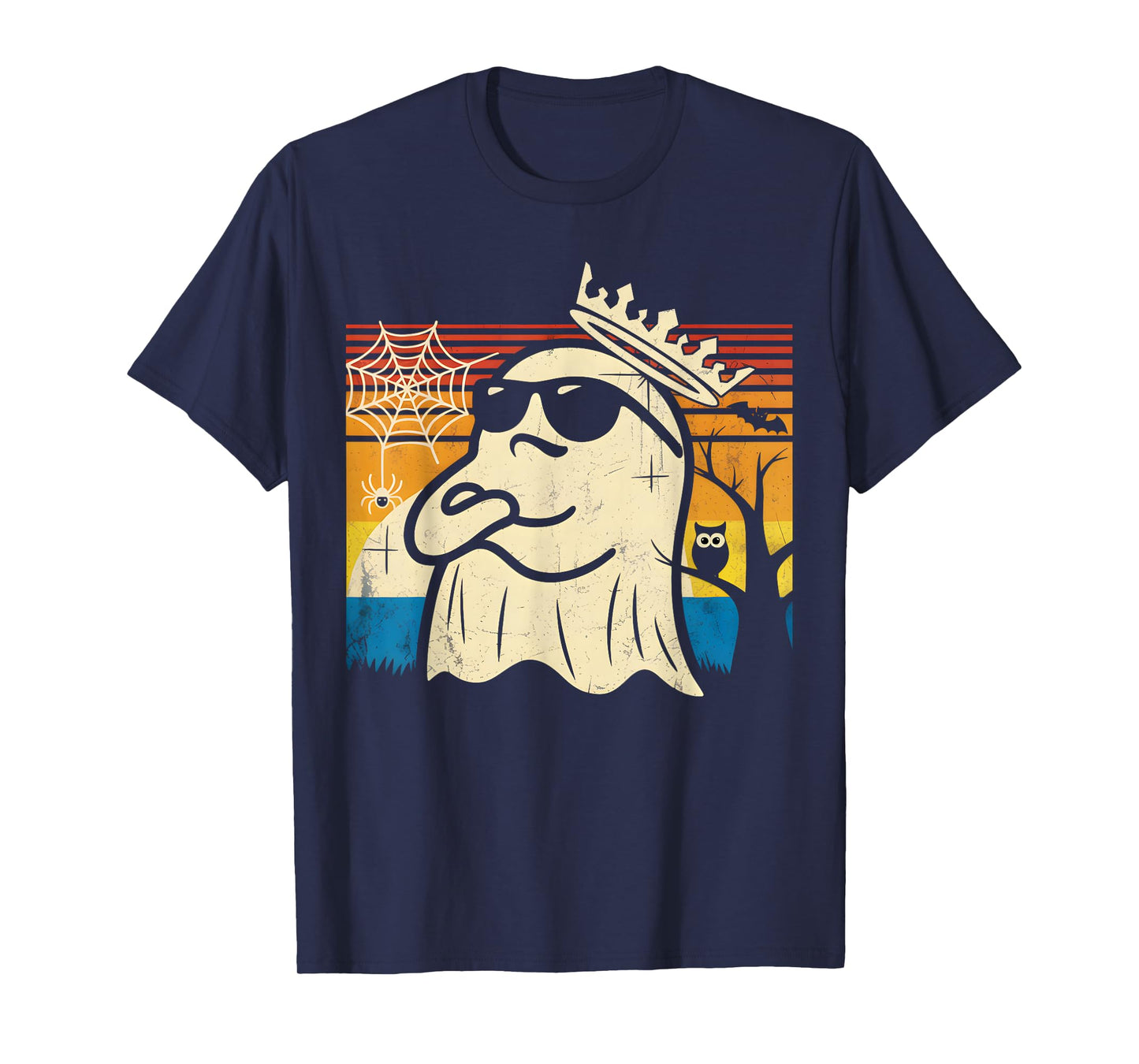 Ghost King Boo Sheet Men Women Kids Halloween Party T-Shirt