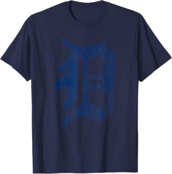 Retro Detroit Graphic D Throwback Design for Men Women Kids T-Shirt