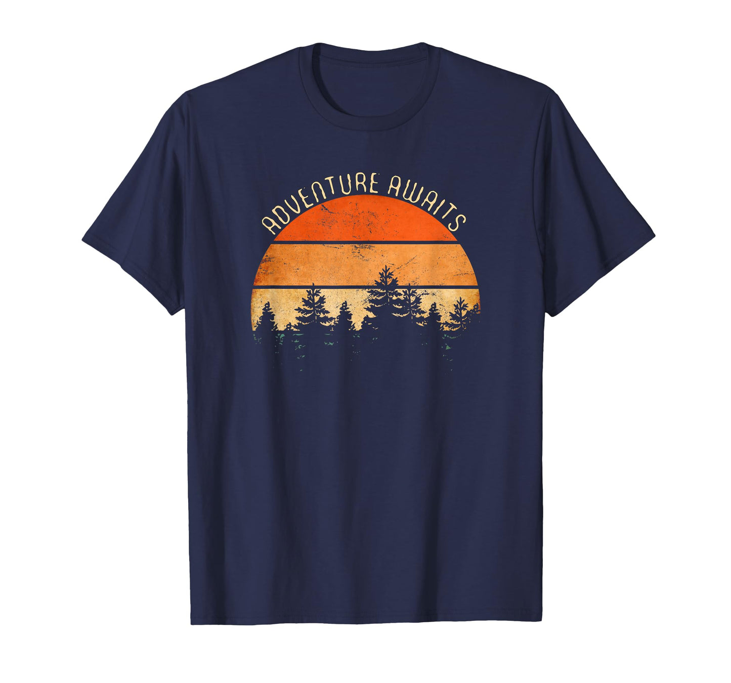 Adventure Awaits, Retro Hiking T-Shirt