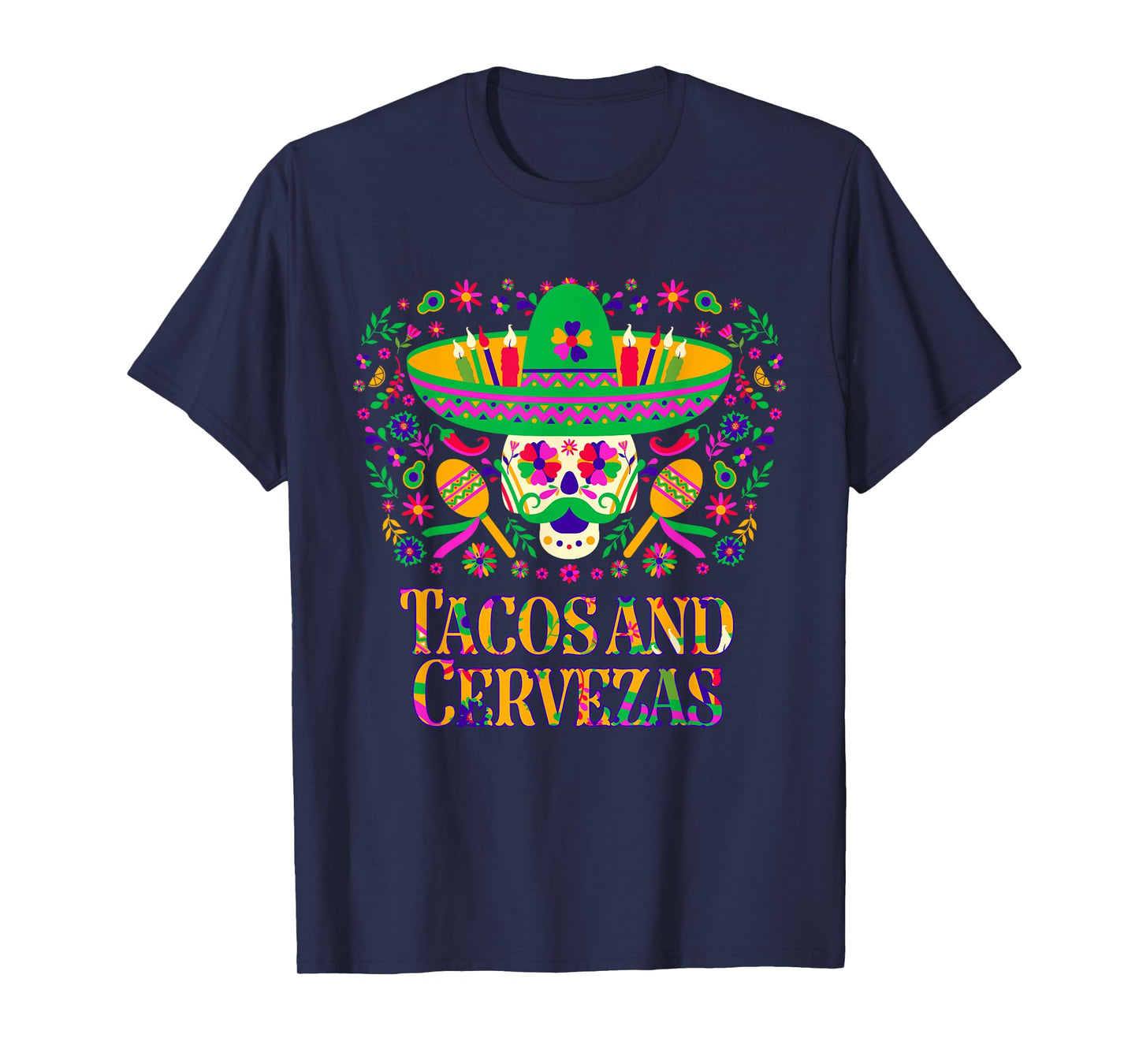 Tacos and Cervezas Taco Lover Beer Mexican Food Brewer T-Shirt