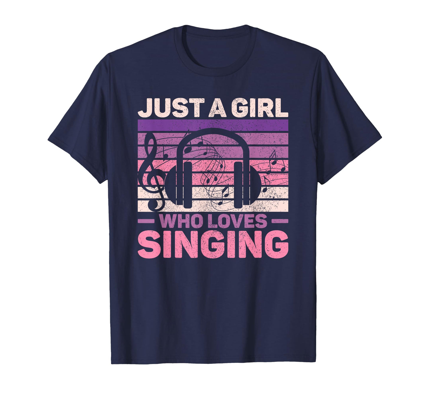 Just A Girl Who Loves Singing Women Music Lovers Teen Singer T-Shirt