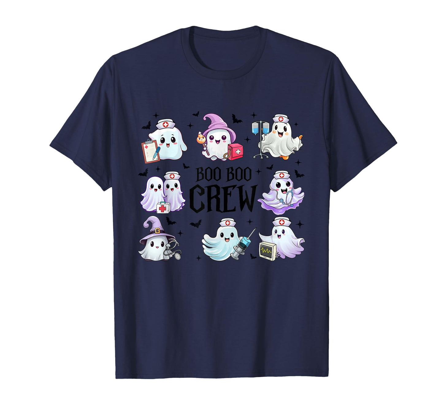 Boo Boo Crew Nurse Nursing Halloween Costumes Men Women T-Shirt