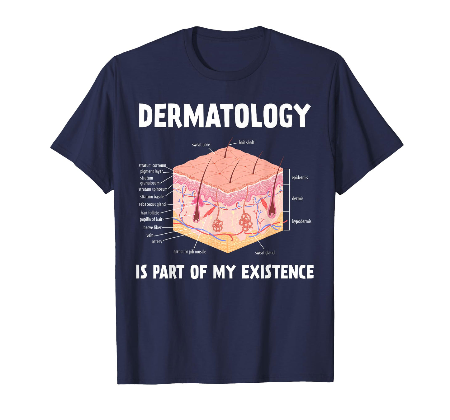 Dermatology Is Part Of My Existence Skin Anatomy T-Shirt