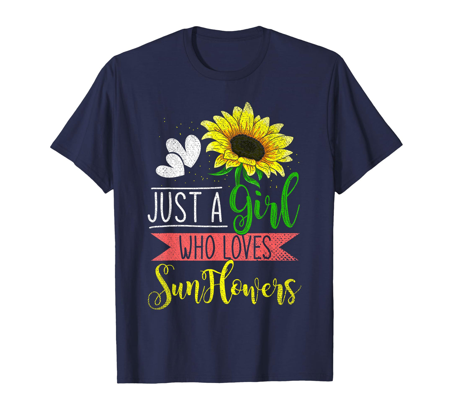 Floral Blossom Women Just A Girl Who Loves Sunflowers T-Shirt