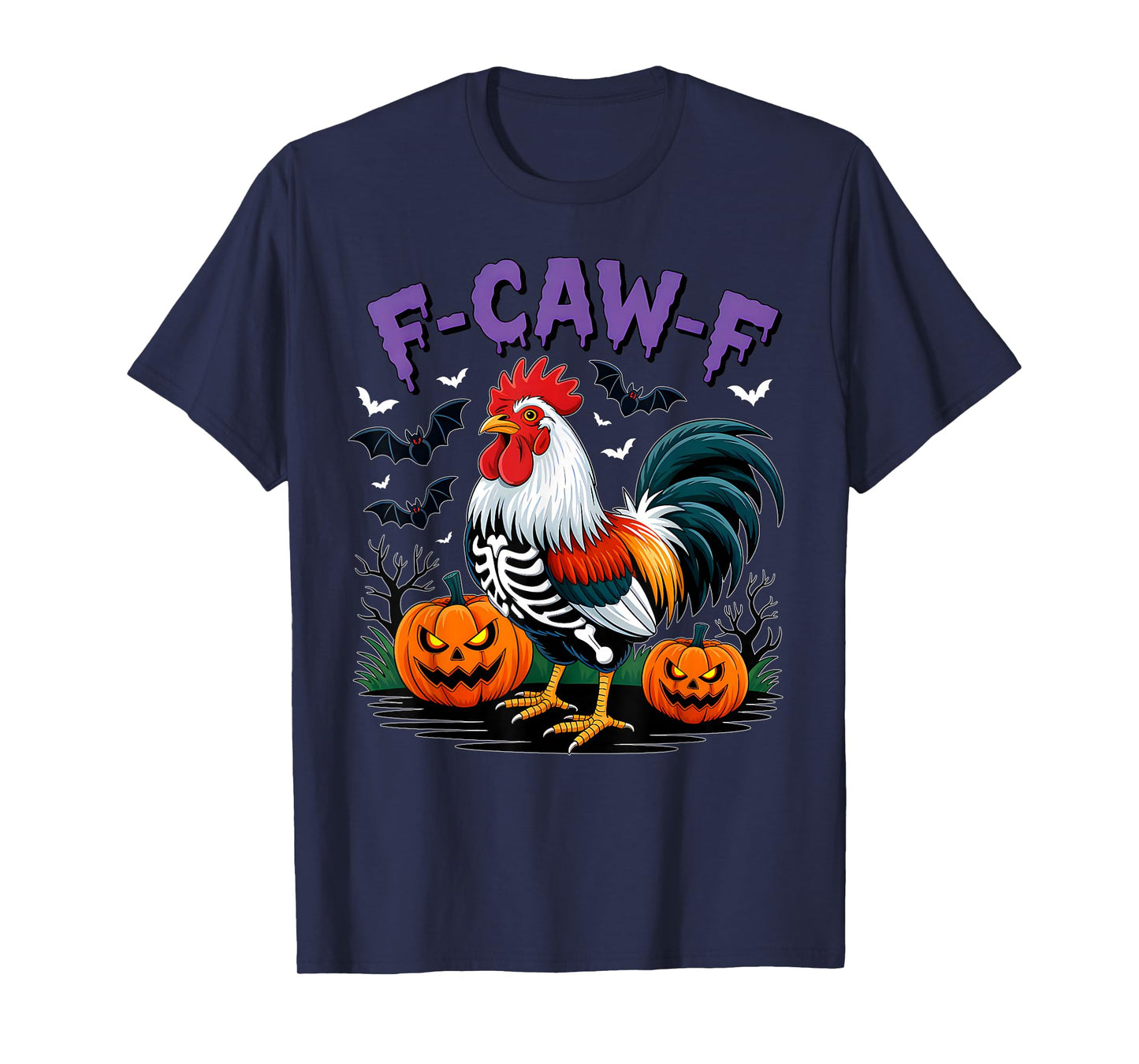 F-Caw-F Funny Quote Rooster Meme Chicken Halloween Costume T-Shirt