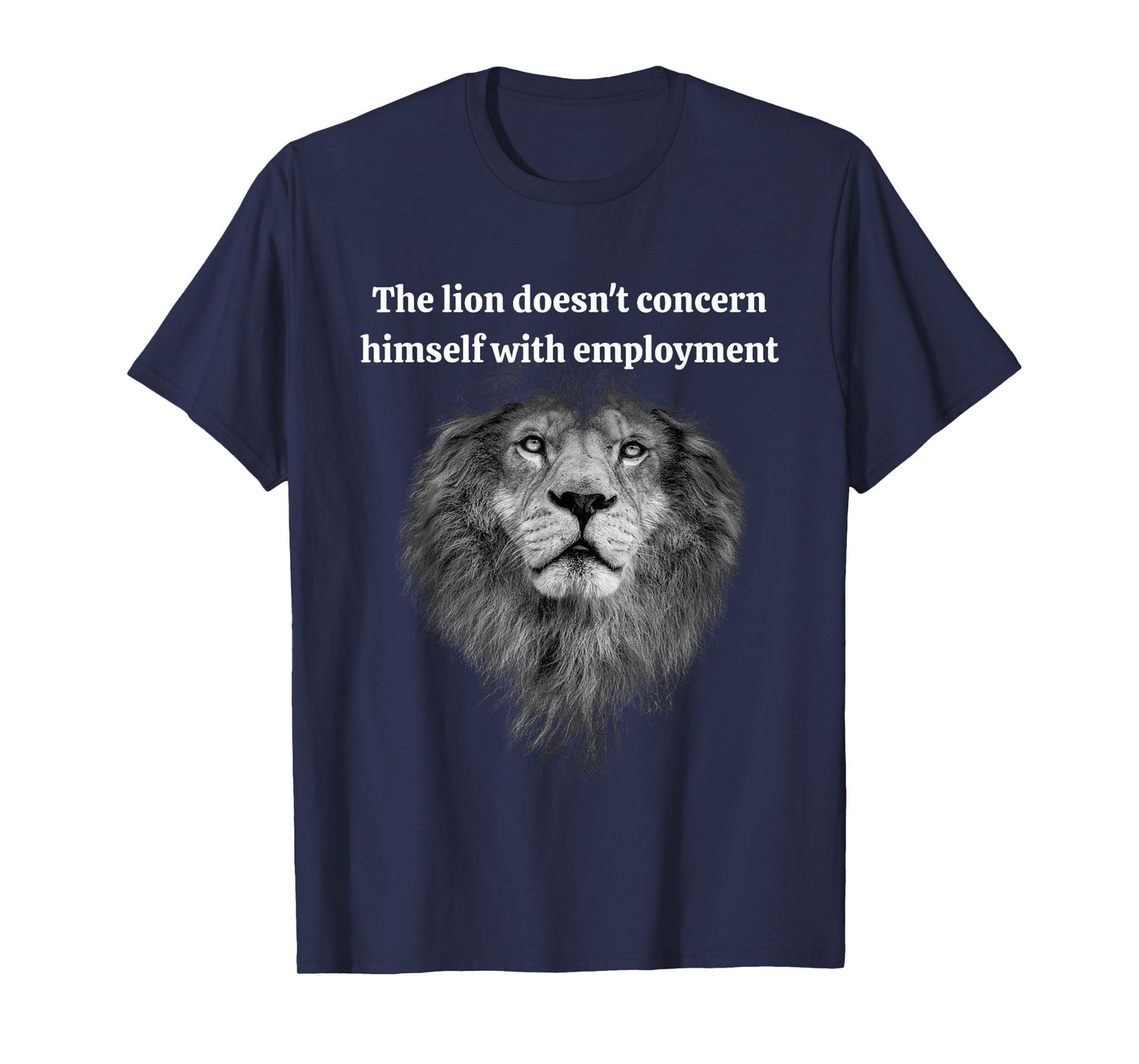 Funny Lion Meme Unhinged gen z Humour gen Alpha Memes T-Shirt
