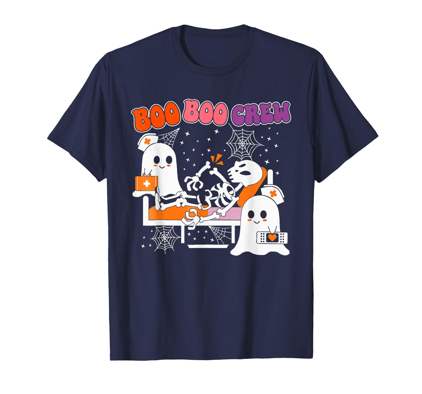 Boo Boo Crew Halloween Nurse Ghosts T-Shirt
