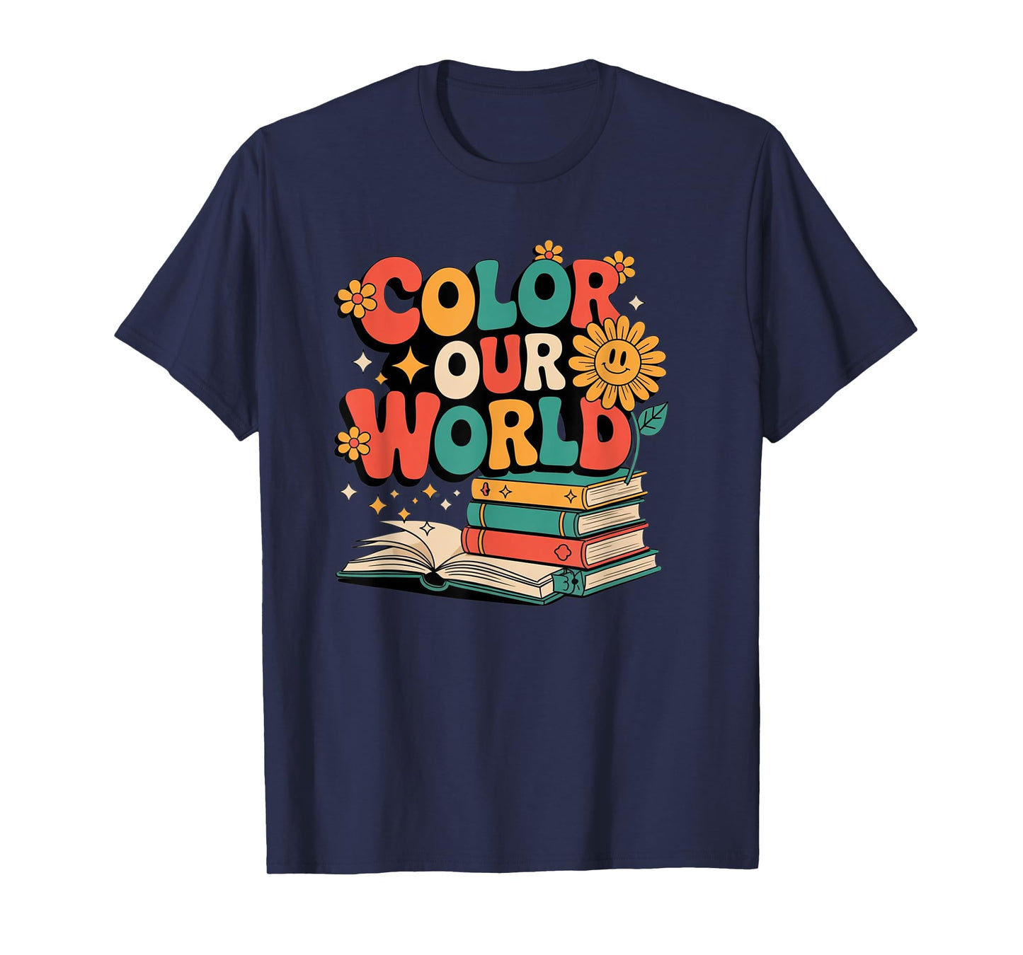 Color Our World Summer Reading 2025 Creativity Wildflowers T-Shirt