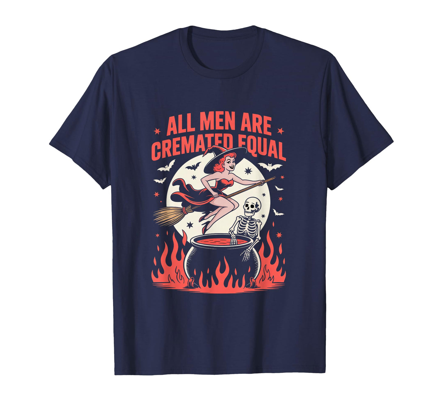 All Men are Cremated Equal Vintage Feminist Halloween T-Shirt
