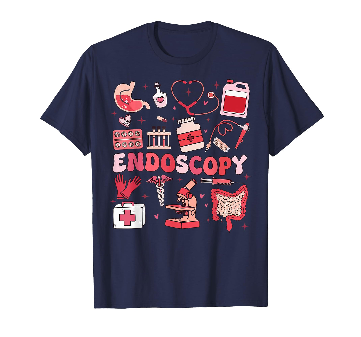 Valentine's Day Retro Endo Crew Nurse Endoscopy Gl Nursing T-Shirt