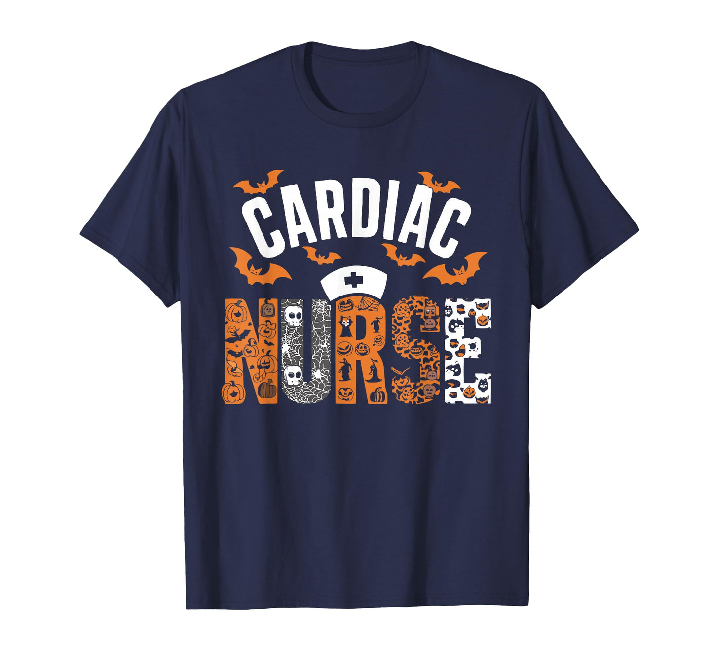 Halloween Cardiac Nurse Spooky Nursing Trick Or Treat T-Shirt