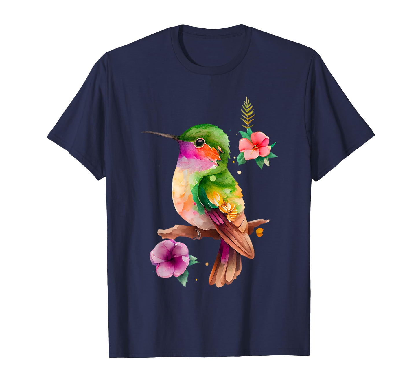 Vintage Hummingbird Bird Lover Hummingbird Men Women T-Shirt