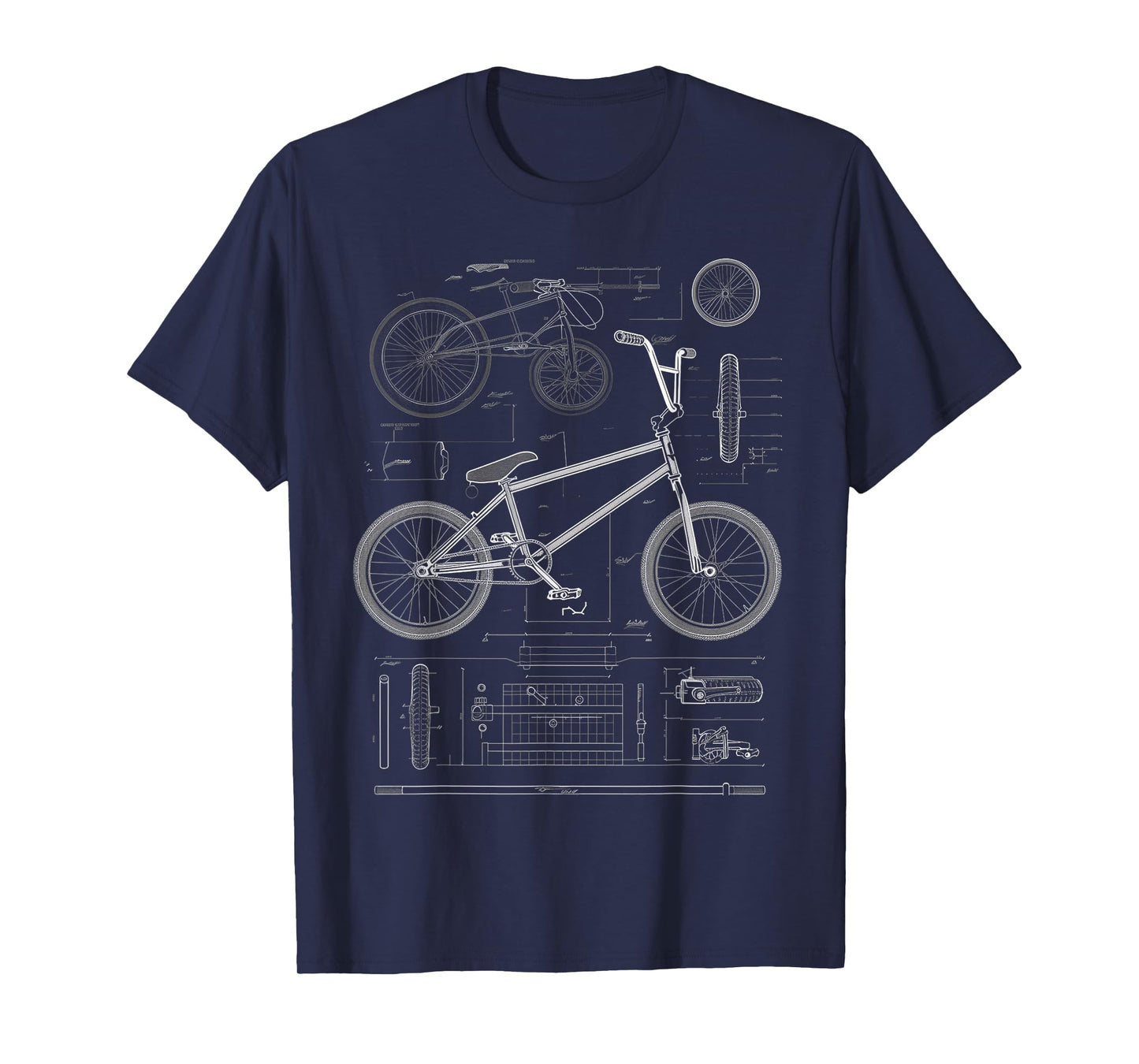 BMX Bike Blueprint T-Shirt