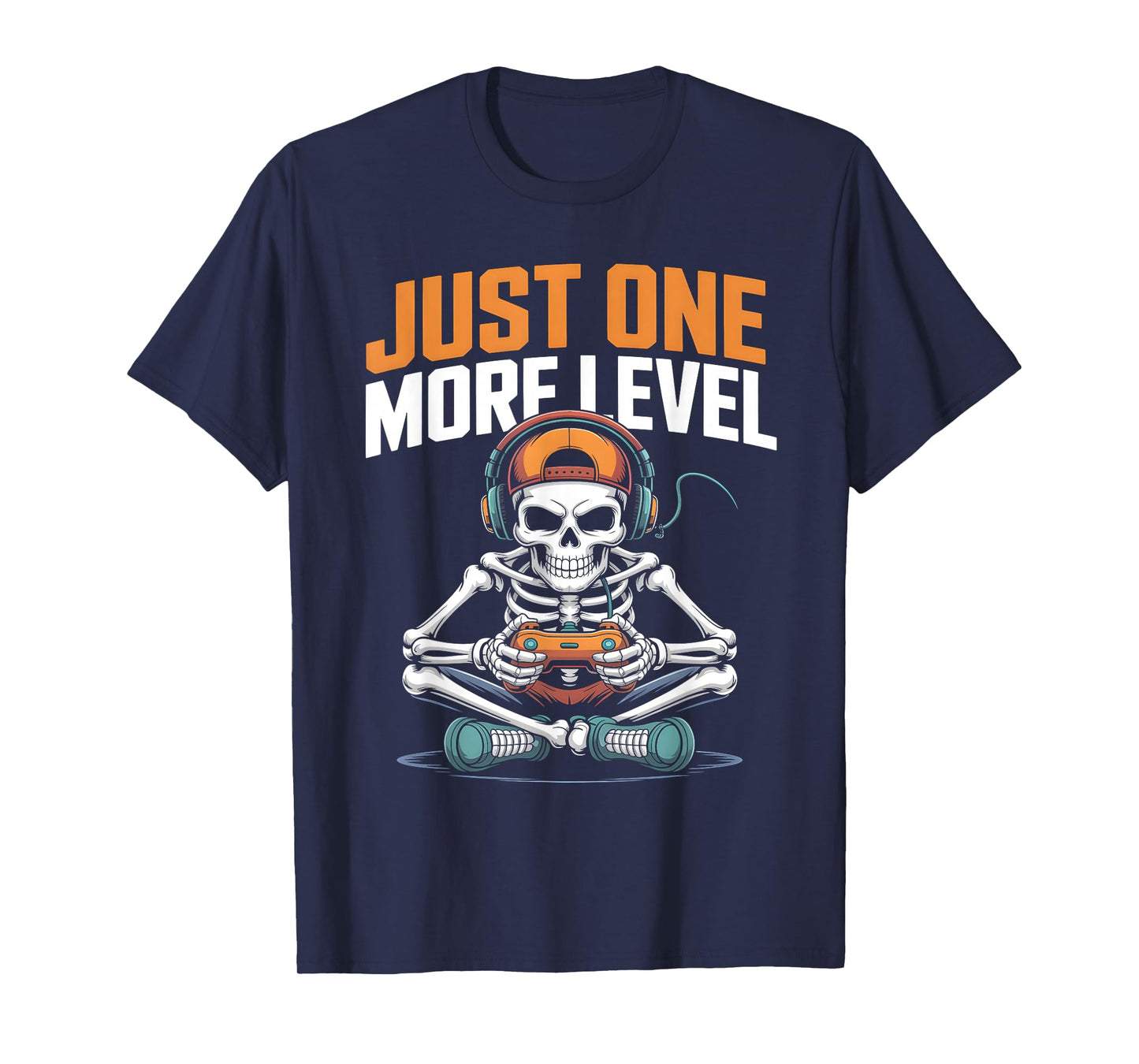 Funny Spooky Gamer Halloween Skeleton Costume for Men Boys T-Shirt