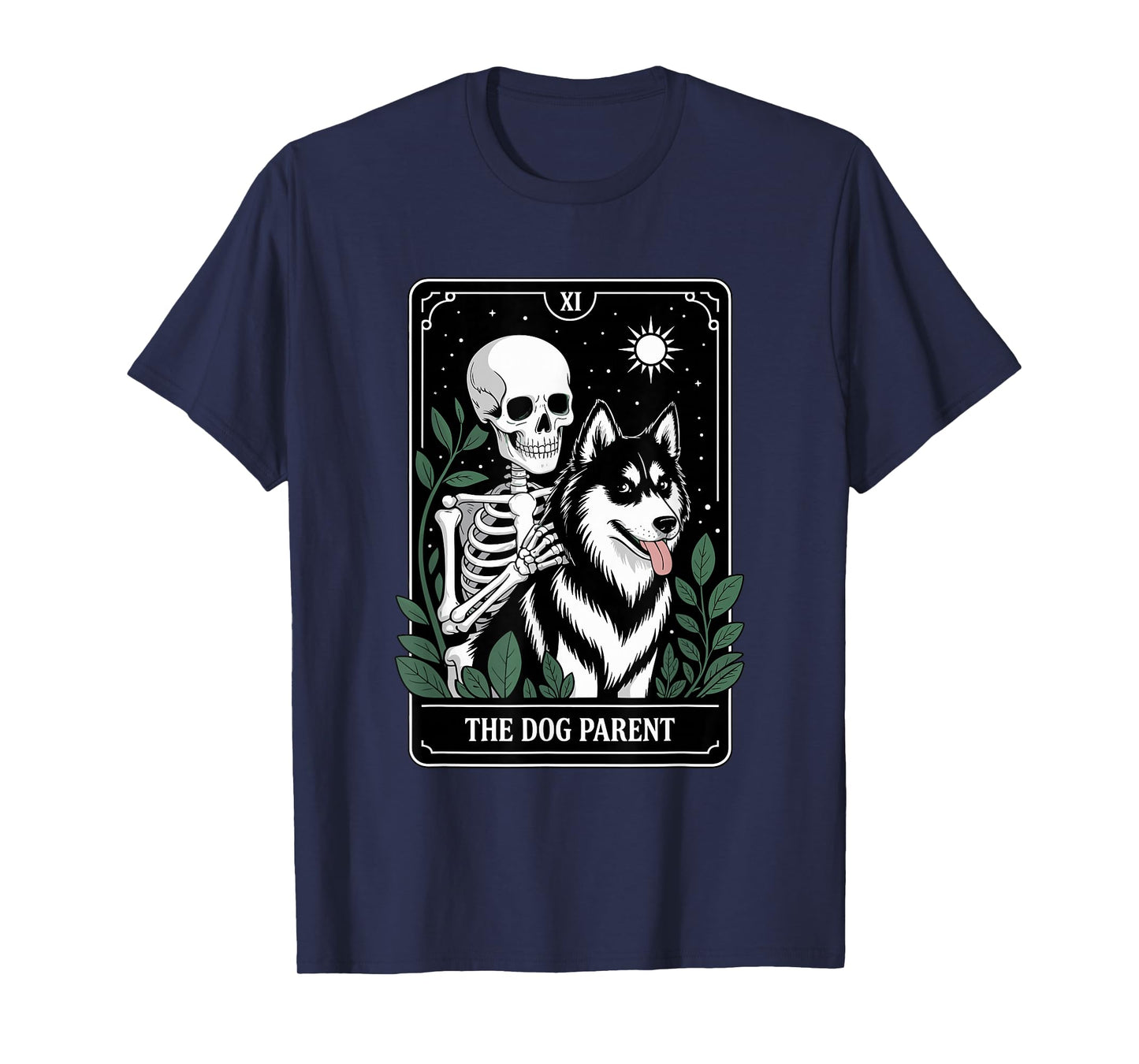 Funny Tarot Dog Parent Siberian Husky T-Shirt