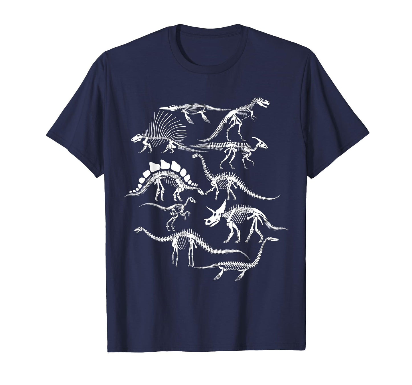 Funny Types of Dinosaur Identification Paleontology Skeleton T-Shirt